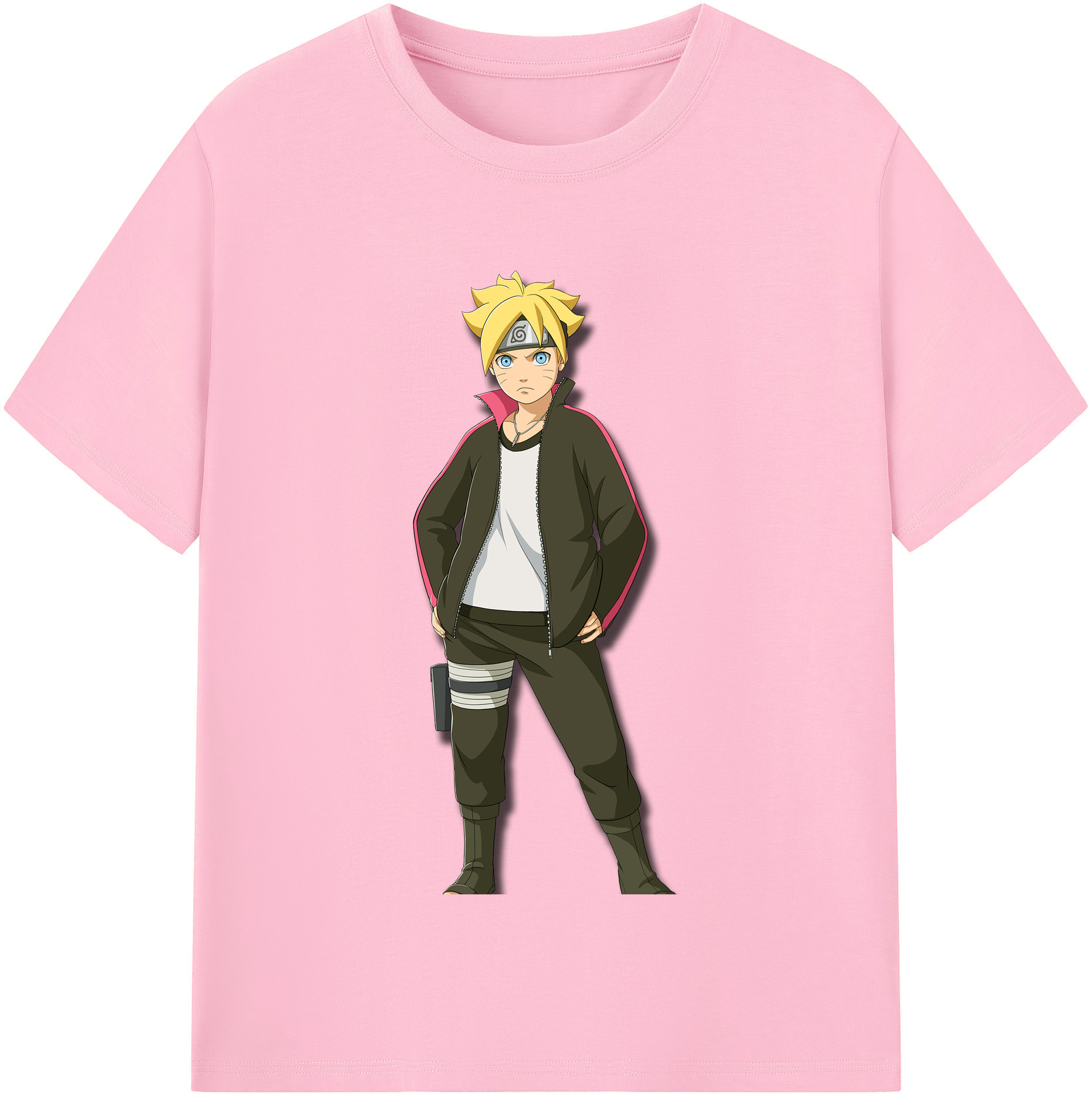 （画像用） NARUTO -ナルト- うずまき ボルト Uzumaki Boruto 綿100％半袖Tシャツ（フロントプリント）