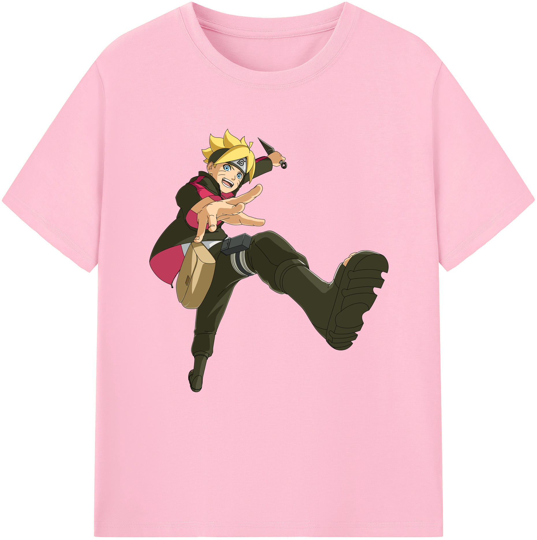 （画像用） NARUTO -ナルト- うずまき ボルト Uzumaki Boruto 綿100％半袖Tシャツ（フロントプリント）