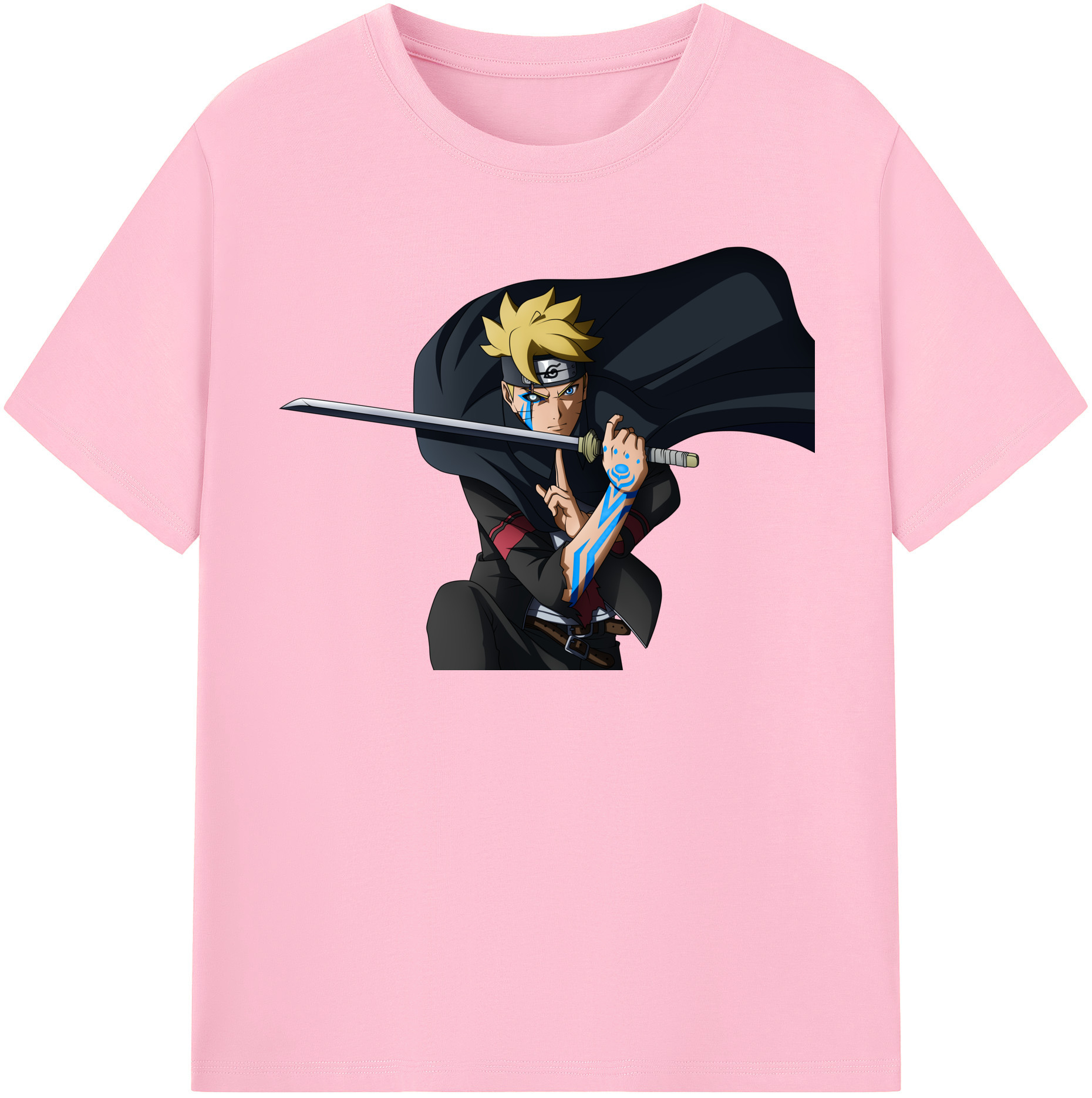（画像用） NARUTO -ナルト- うずまき ボルト Uzumaki Boruto 綿100％半袖Tシャツ（フロントプリント）