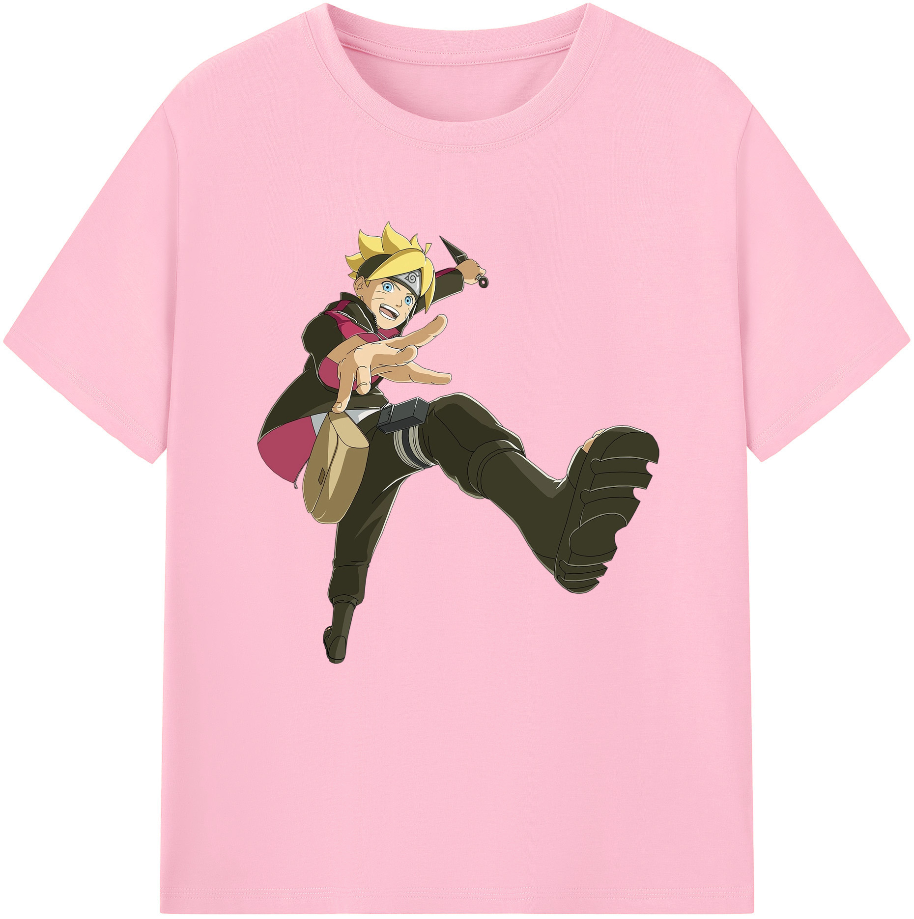 （画像用） NARUTO -ナルト- うずまき ボルト Uzumaki Boruto 綿100％半袖Tシャツ（フロントプリント）