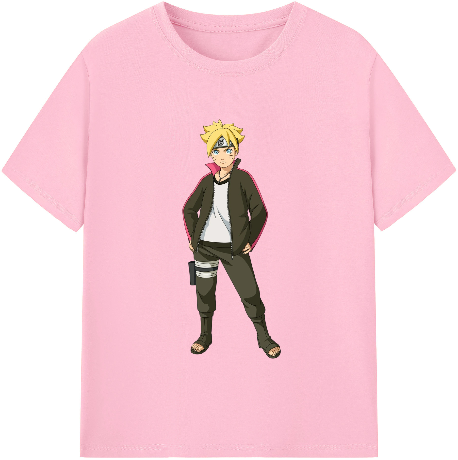 （画像用） NARUTO -ナルト- うずまき ボルト Uzumaki Boruto 綿100％半袖Tシャツ（フロントプリント）