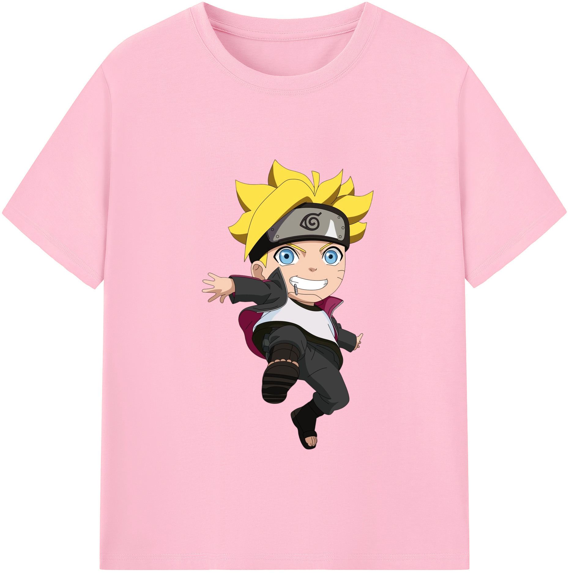 （画像用） NARUTO -ナルト- うずまき ボルト Uzumaki Boruto 綿100％半袖Tシャツ（フロントプリント）