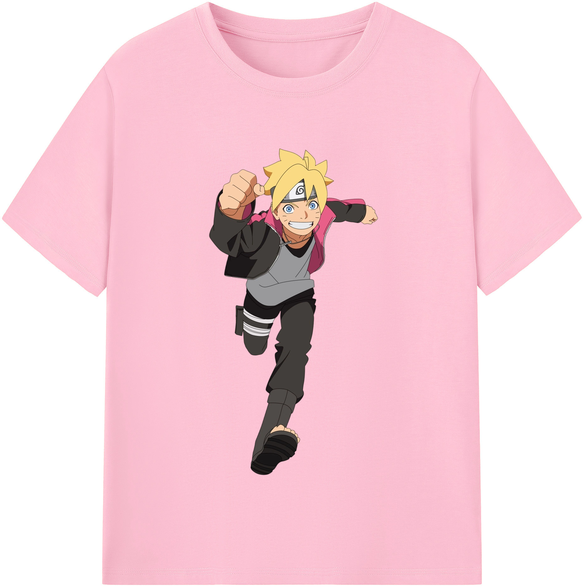 （画像用） NARUTO -ナルト- うずまき ボルト Uzumaki Boruto 綿100％半袖Tシャツ（フロントプリント）