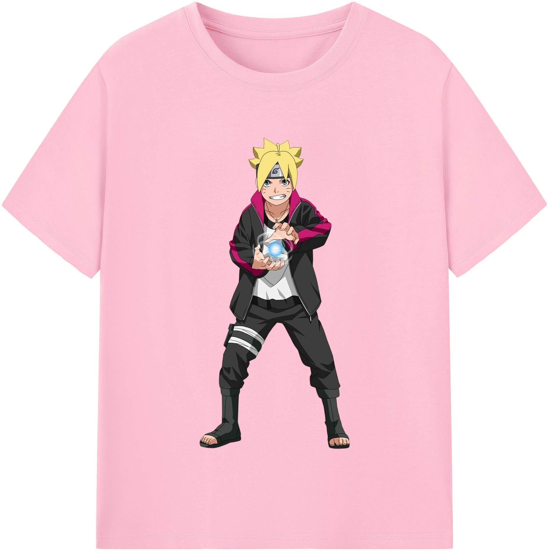 （画像用） NARUTO -ナルト- うずまき ボルト Uzumaki Boruto 綿100％半袖Tシャツ（フロントプリント）