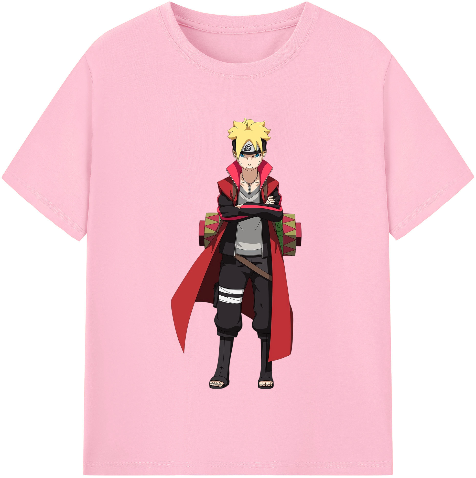 （画像用） NARUTO -ナルト- うずまき ボルト Uzumaki Boruto 綿100％半袖Tシャツ（フロントプリント）