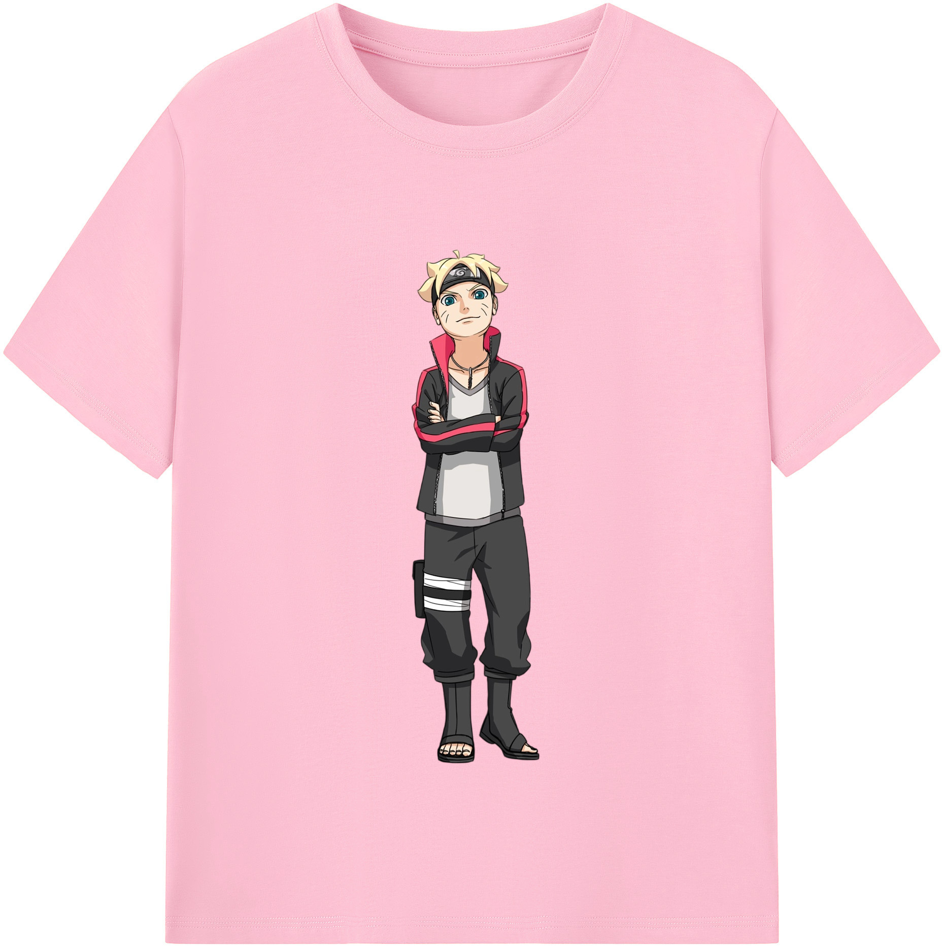 （画像用） NARUTO -ナルト- うずまき ボルト Uzumaki Boruto 綿100％半袖Tシャツ（フロントプリント）