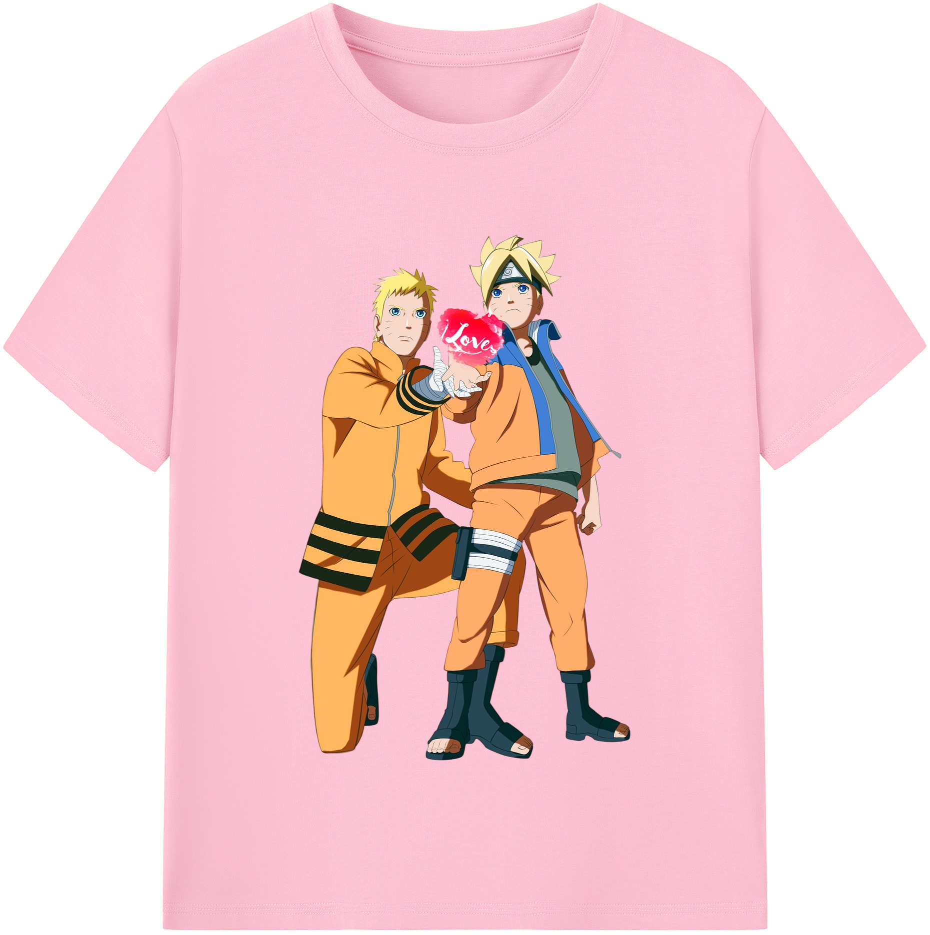 （画像用） NARUTO -ナルト- うずまき ボルト Uzumaki Boruto 綿100％半袖Tシャツ（フロントプリント）