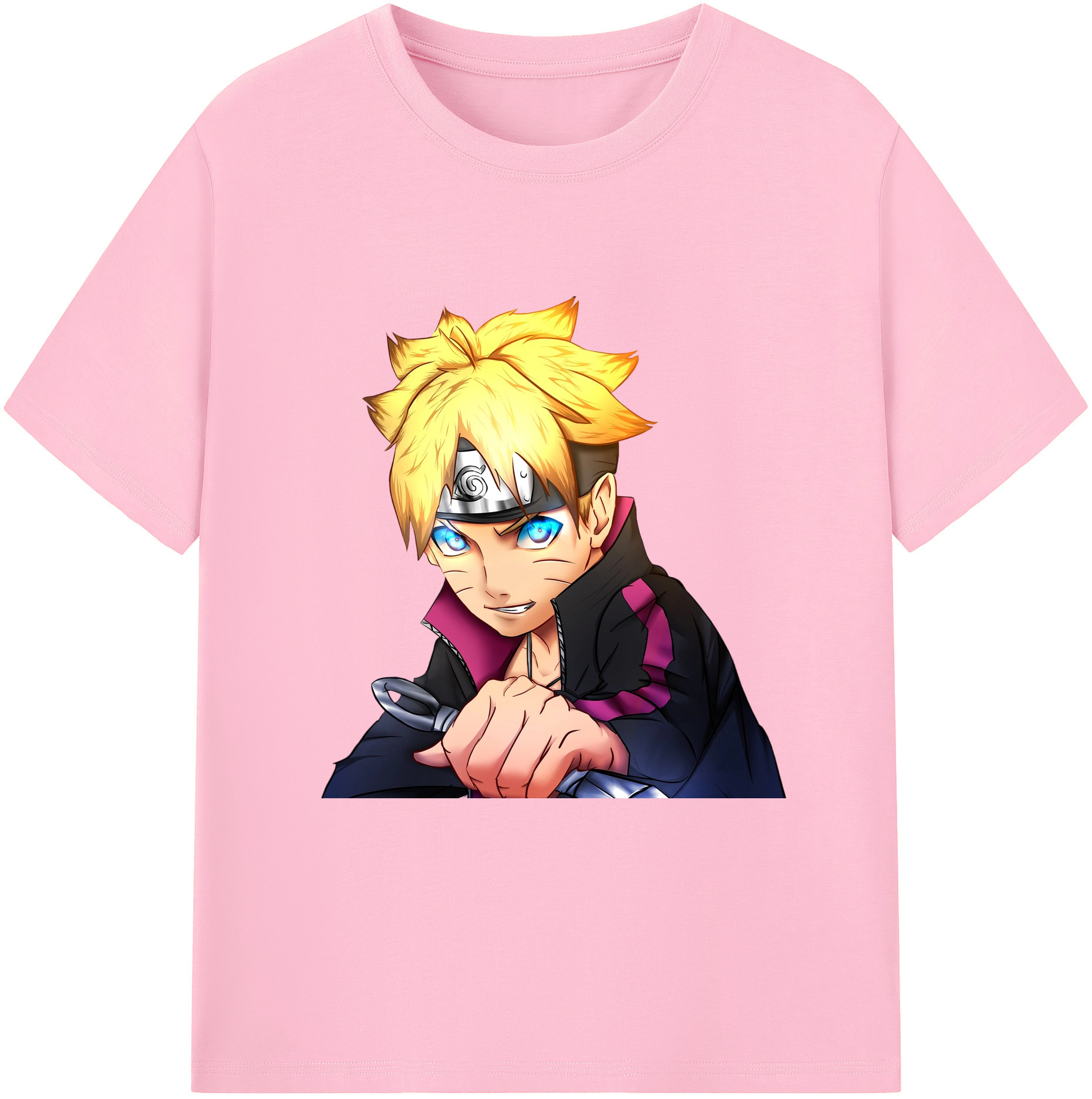 （画像用） NARUTO -ナルト- うずまき ボルト Uzumaki Boruto 綿100％半袖Tシャツ（フロントプリント）