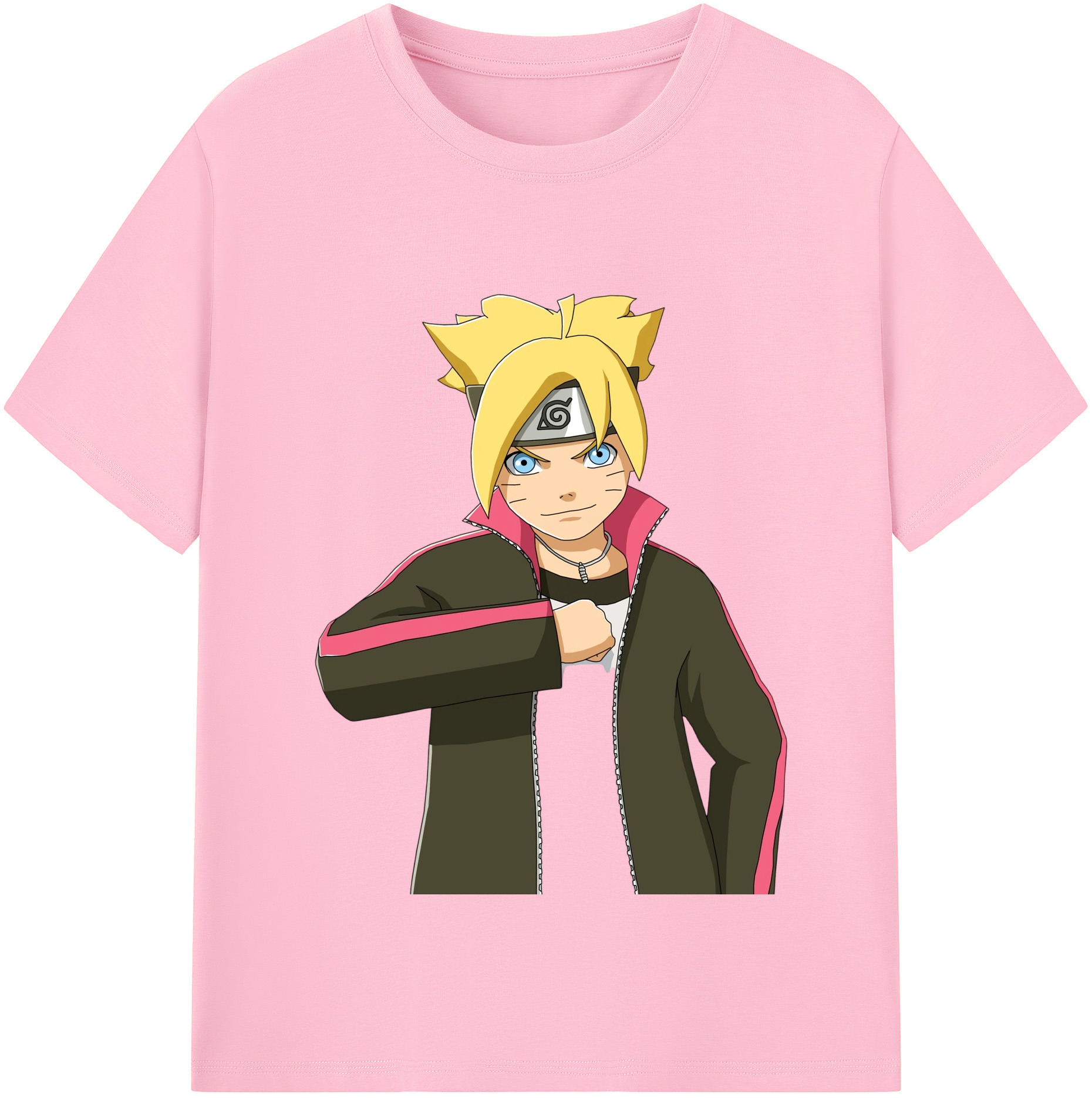 （画像用） NARUTO -ナルト- うずまき ボルト Uzumaki Boruto 綿100％半袖Tシャツ（フロントプリント）