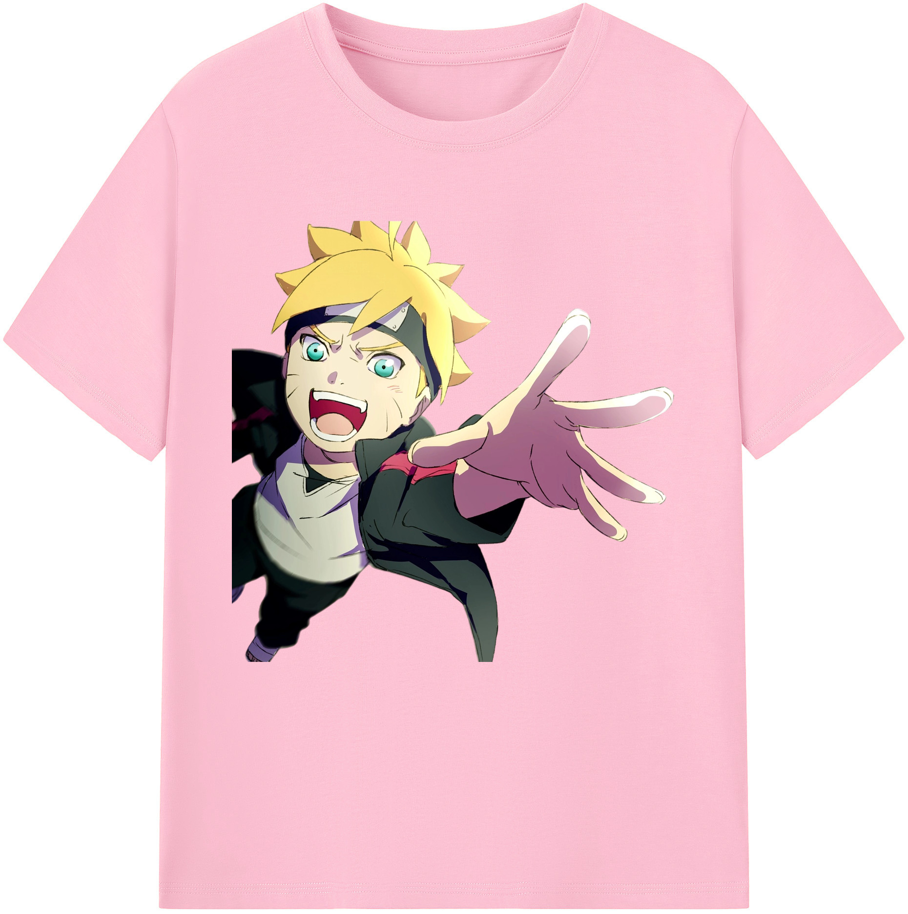（画像用） NARUTO -ナルト- うずまき ボルト Uzumaki Boruto 綿100％半袖Tシャツ（フロントプリント）