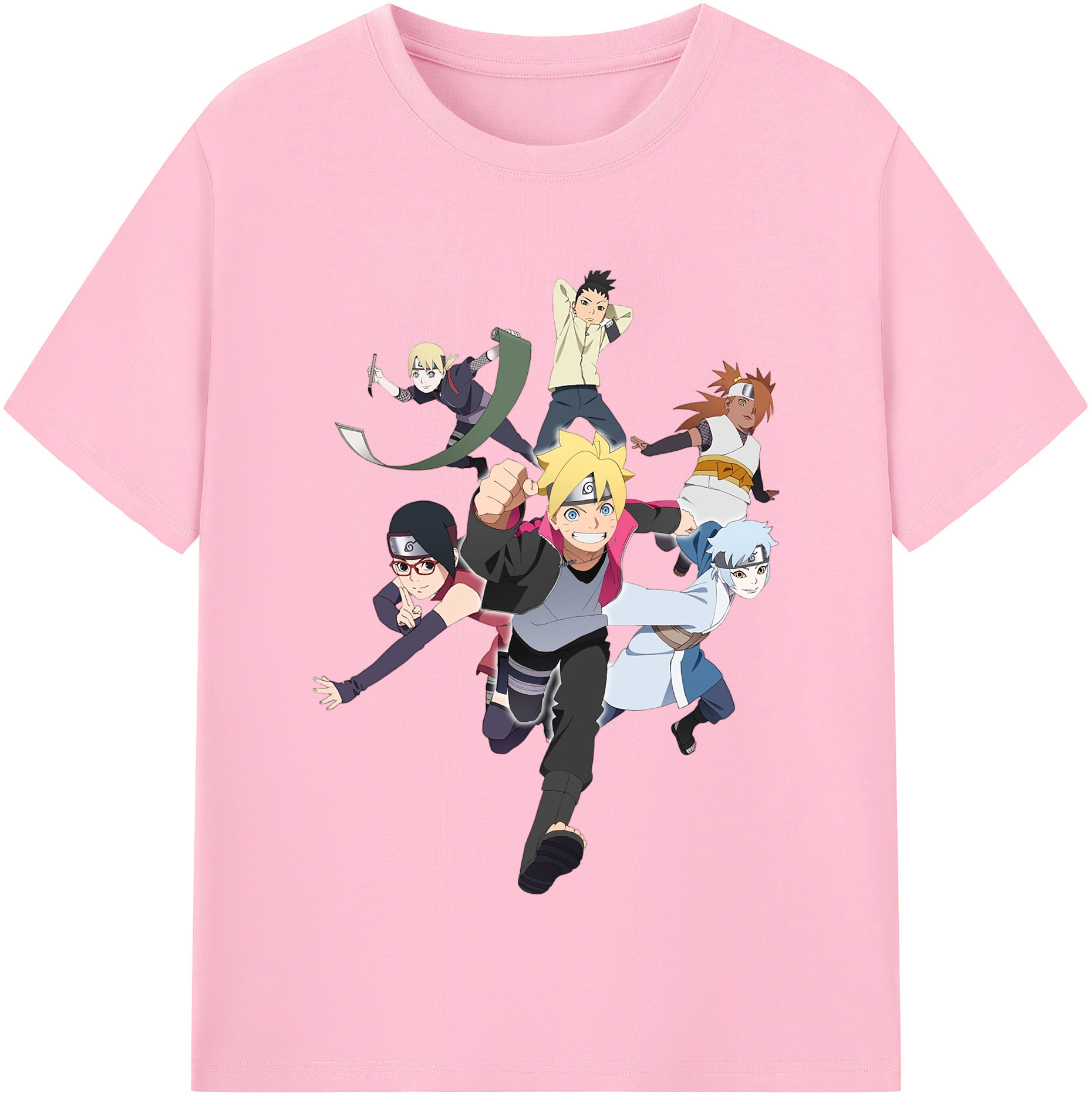（画像用） NARUTO -ナルト- うずまき ボルト Uzumaki Boruto 綿100％半袖Tシャツ（フロントプリント）