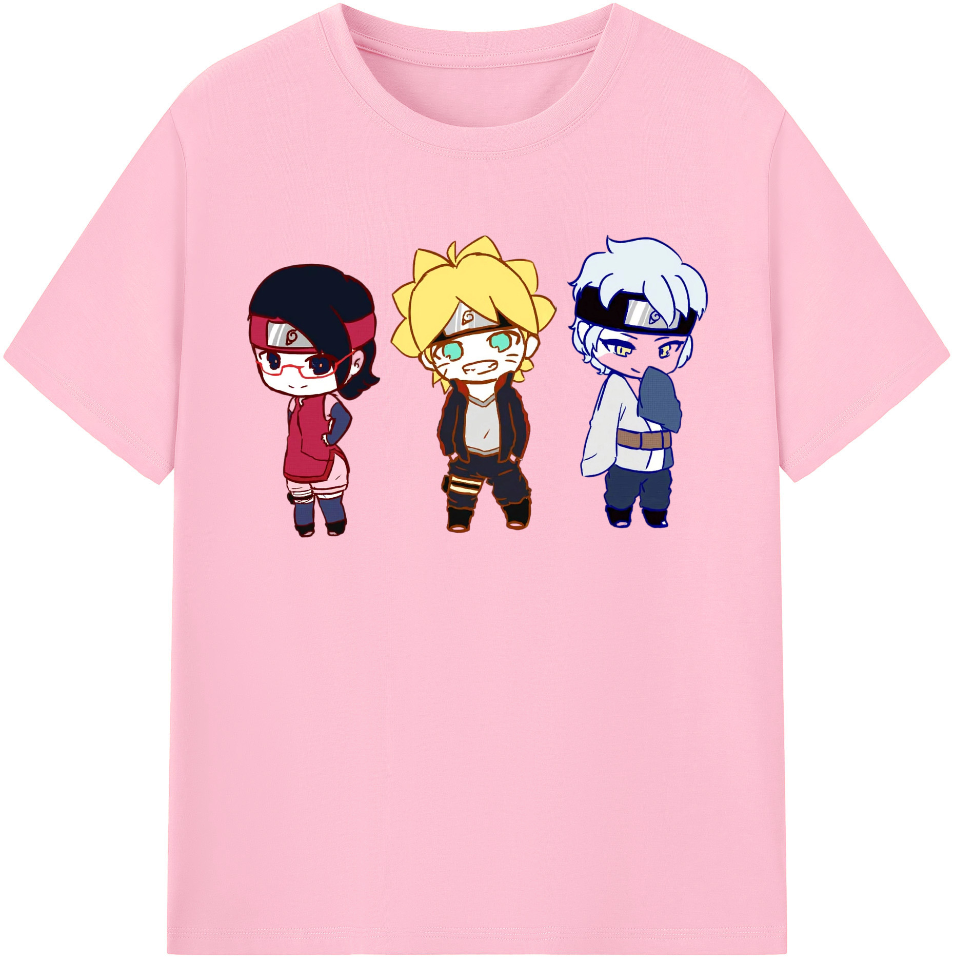 （画像用） NARUTO -ナルト- うずまき ボルト Uzumaki Boruto 綿100％半袖Tシャツ（フロントプリント）