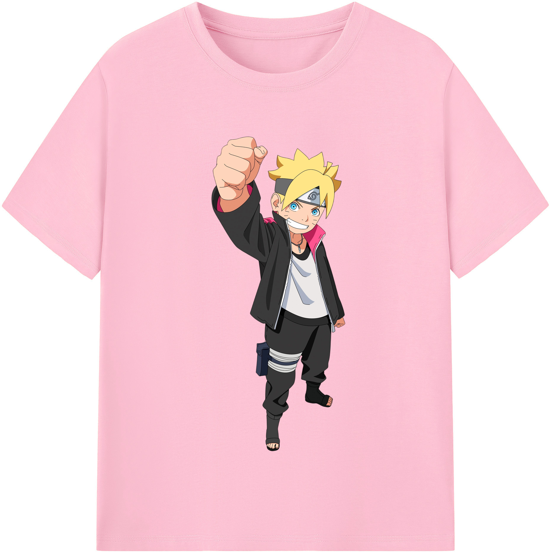 （画像用） NARUTO -ナルト- うずまき ボルト Uzumaki Boruto 綿100％半袖Tシャツ（フロントプリント）