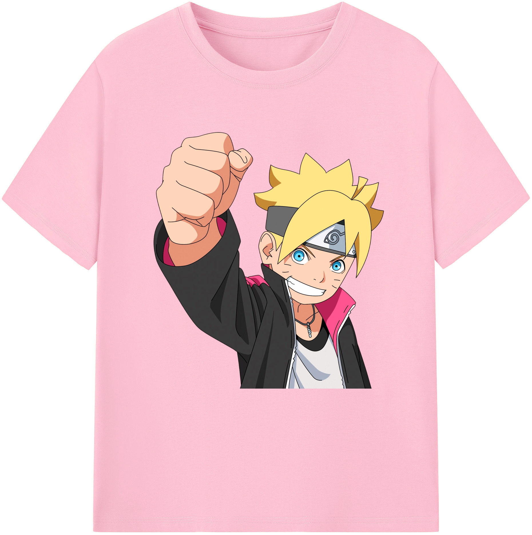 （画像用） NARUTO -ナルト- うずまき ボルト Uzumaki Boruto 綿100％半袖Tシャツ（フロントプリント）