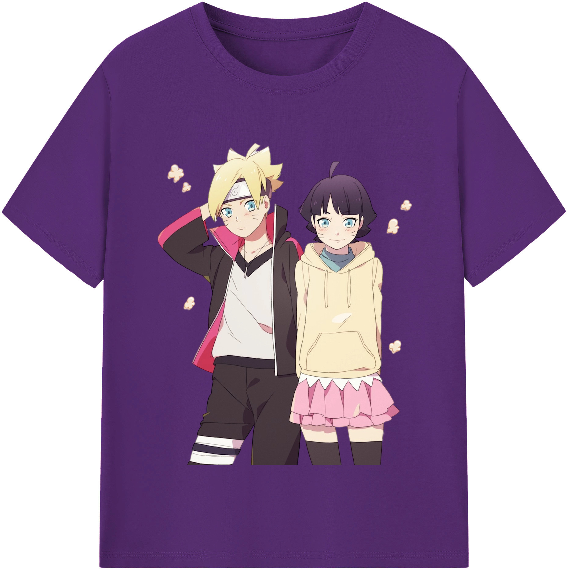 （画像用） NARUTO -ナルト- うずまき ボルト Uzumaki Boruto 綿100％半袖Tシャツ（フロントプリント）