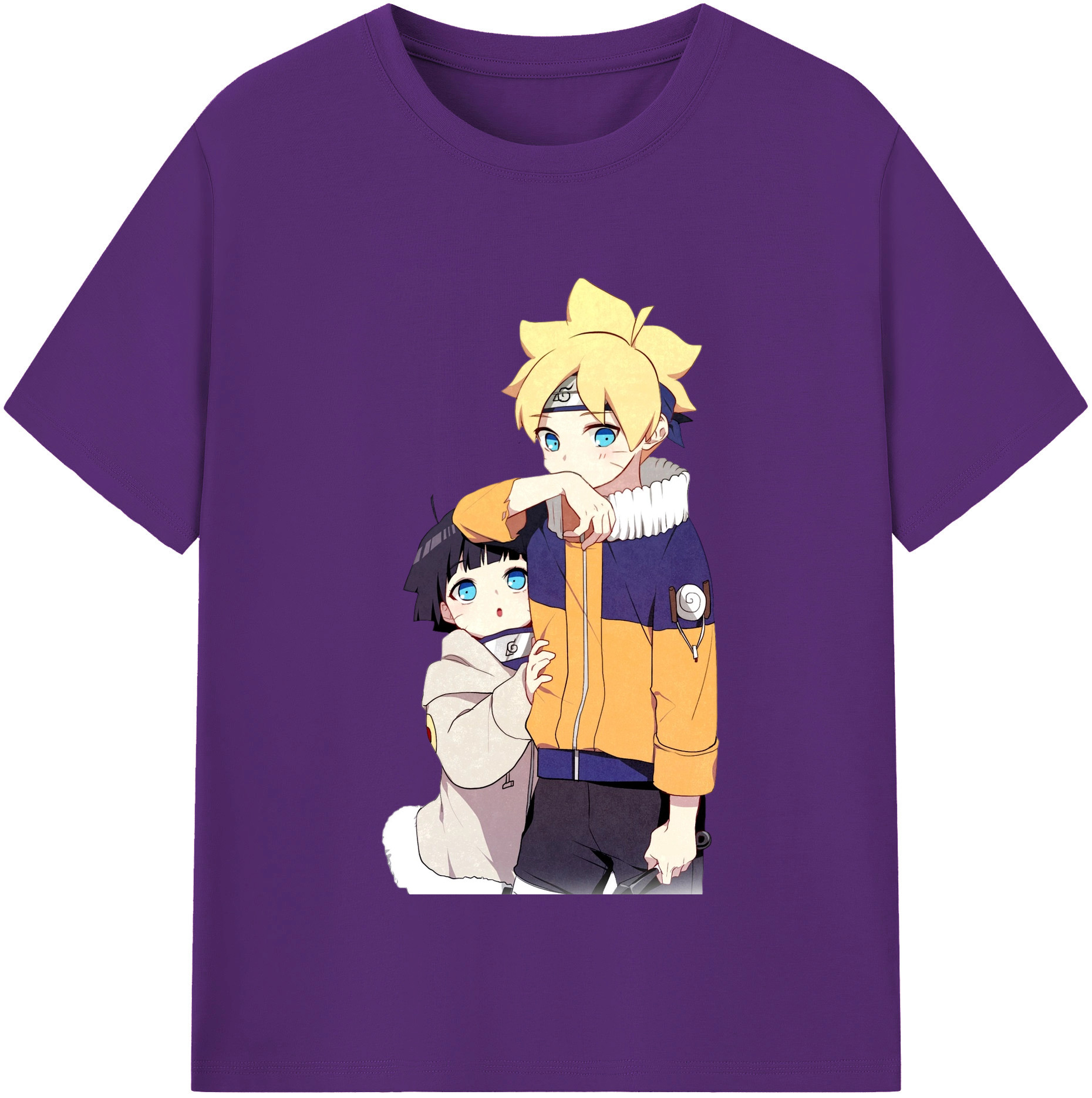 （画像用） NARUTO -ナルト- うずまき ボルト Uzumaki Boruto 綿100％半袖Tシャツ（フロントプリント）