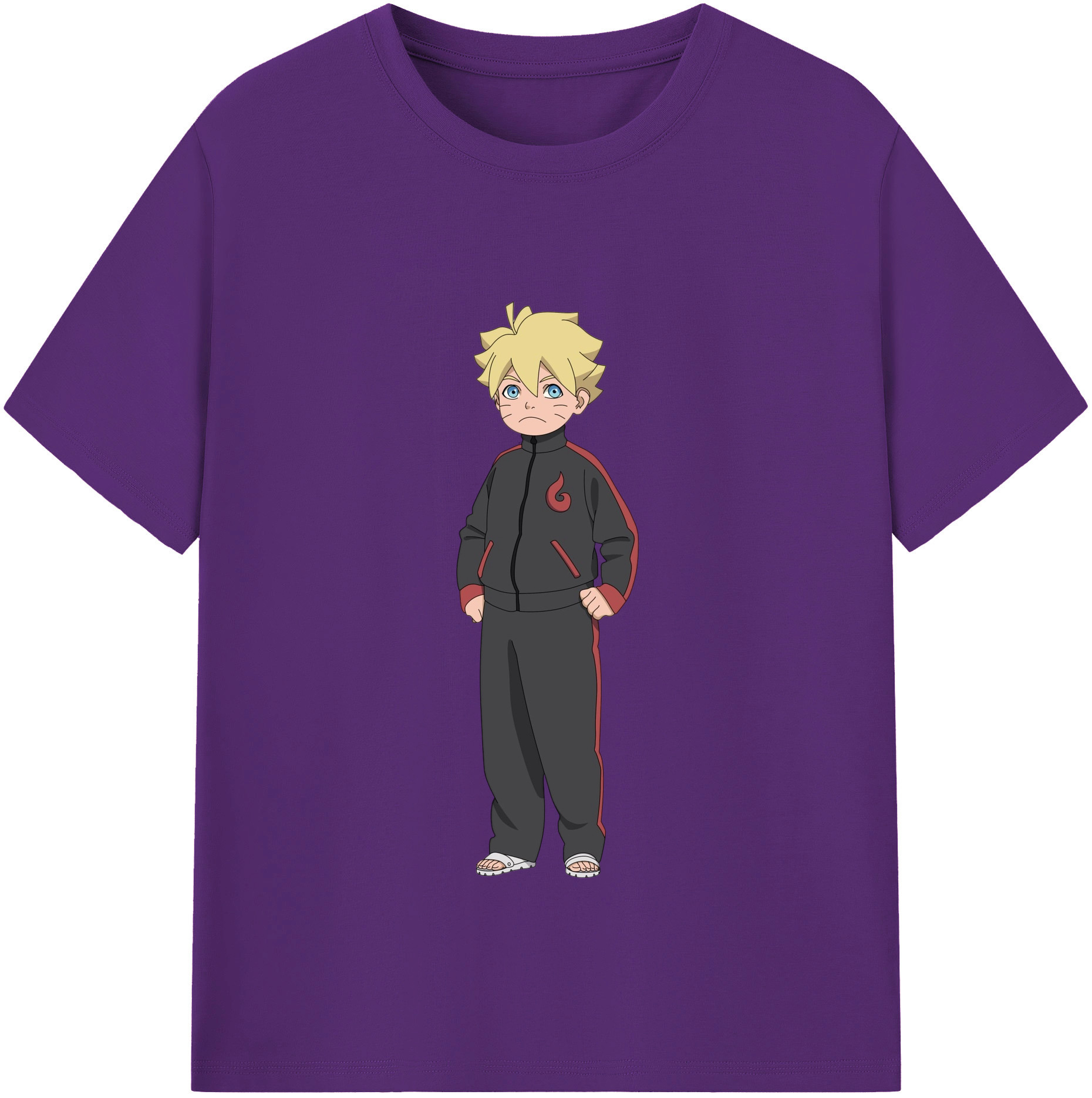 （画像用） NARUTO -ナルト- うずまき ボルト Uzumaki Boruto 綿100％半袖Tシャツ（フロントプリント）