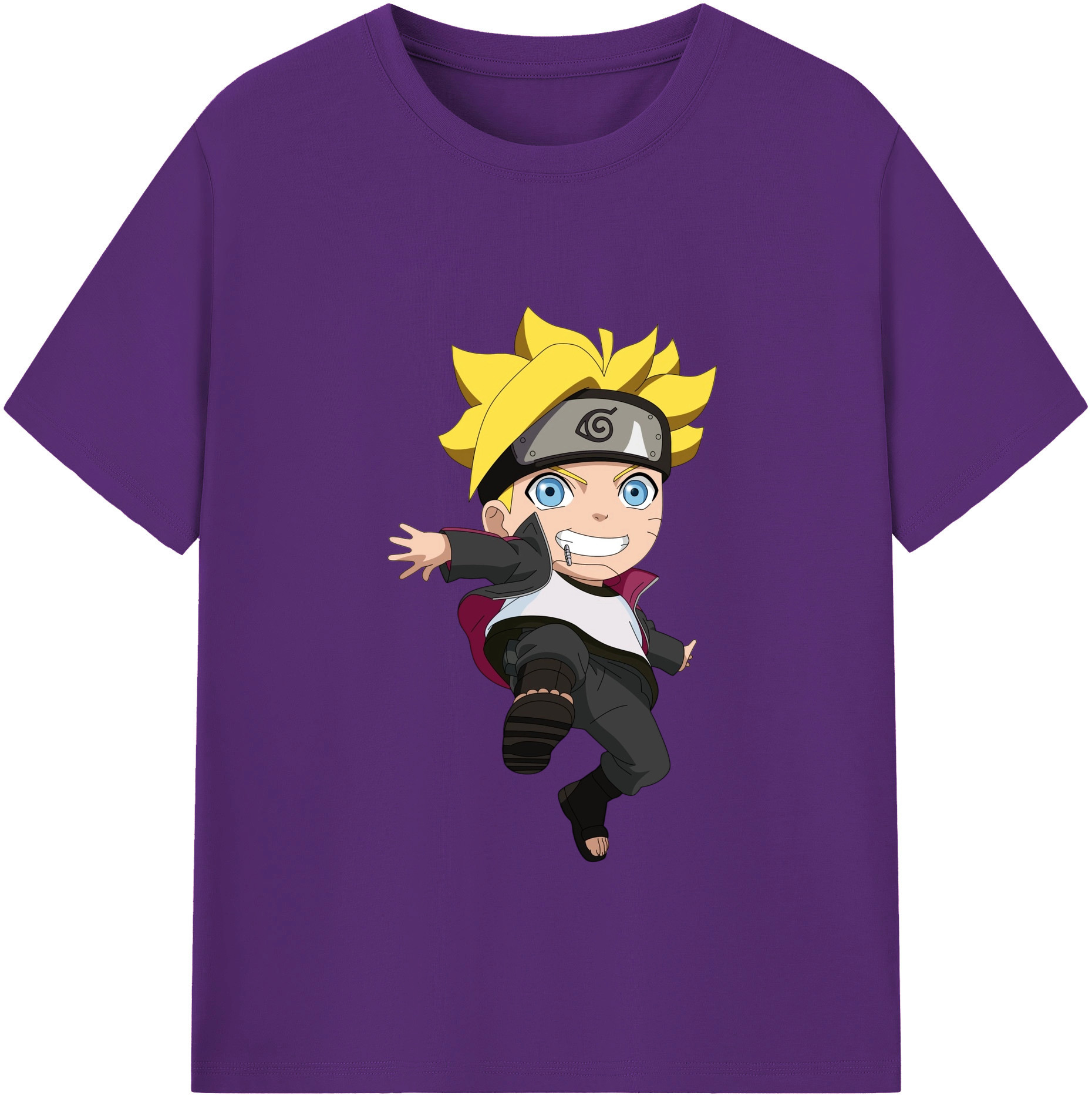 （画像用） NARUTO -ナルト- うずまき ボルト Uzumaki Boruto 綿100％半袖Tシャツ（フロントプリント）