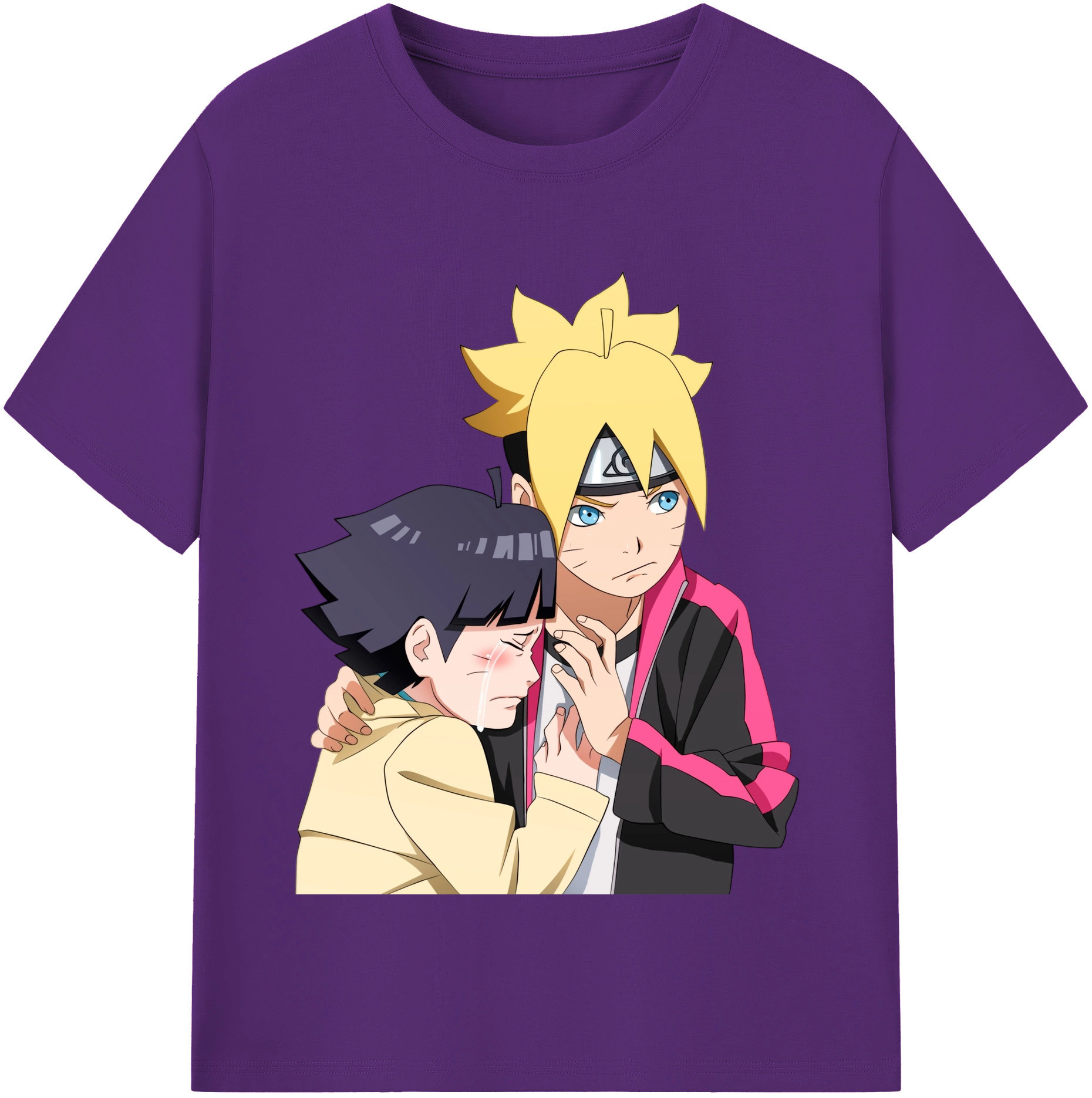 （画像用） NARUTO -ナルト- うずまき ボルト Uzumaki Boruto 綿100％半袖Tシャツ（フロントプリント）