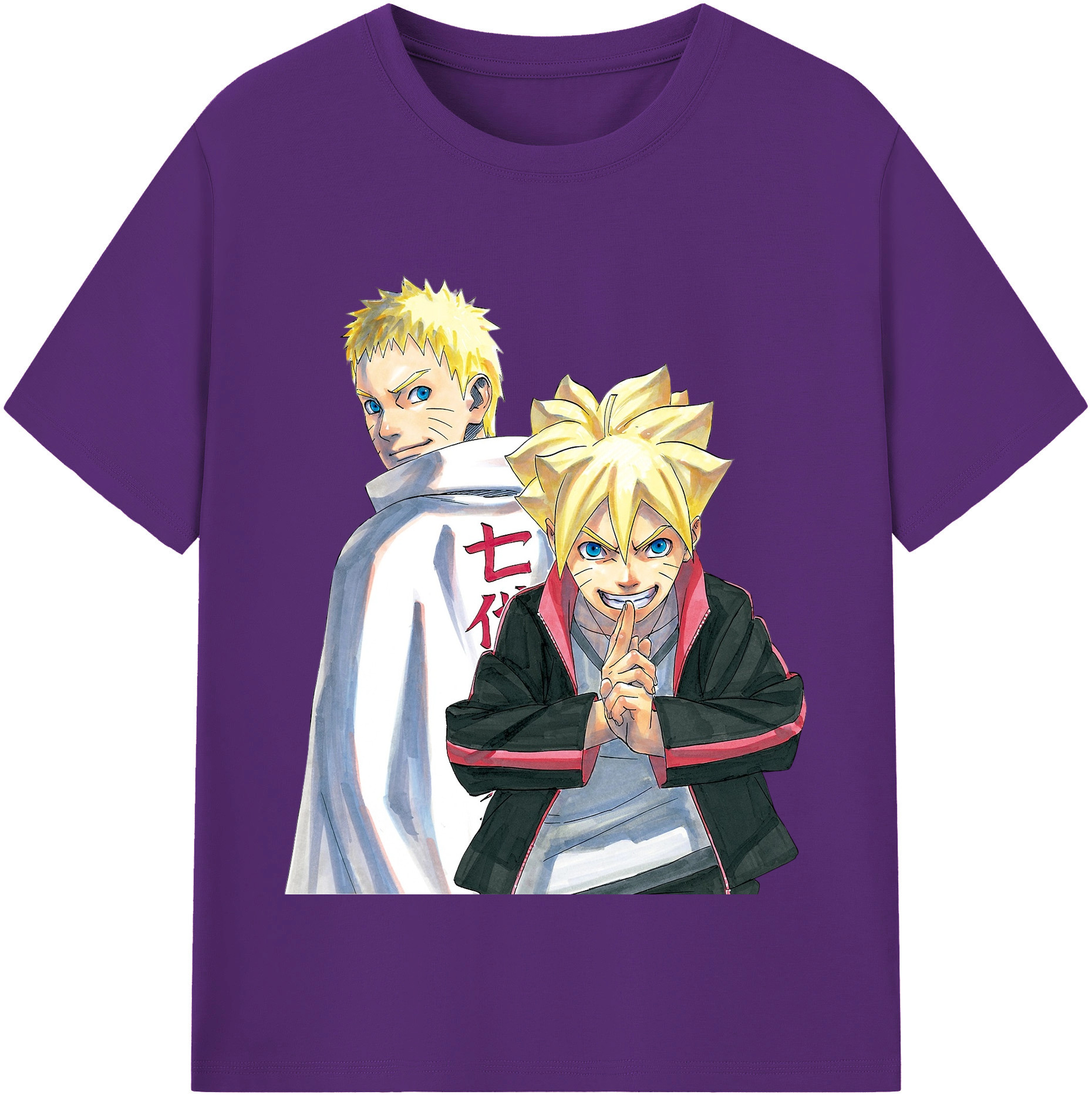 （画像用） NARUTO -ナルト- うずまき ボルト Uzumaki Boruto 綿100％半袖Tシャツ（フロントプリント）