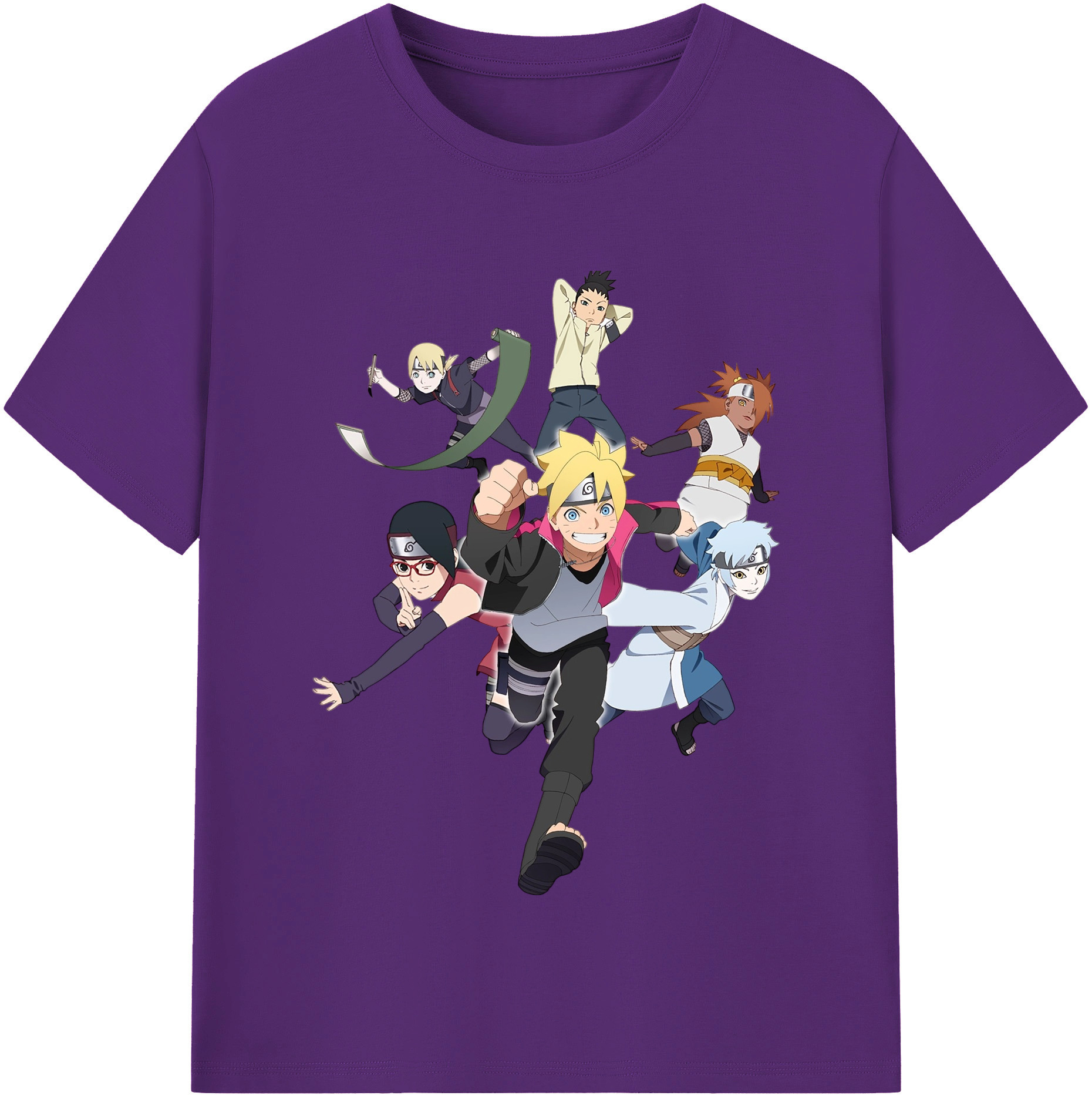 （画像用） NARUTO -ナルト- うずまき ボルト Uzumaki Boruto 綿100％半袖Tシャツ（フロントプリント）
