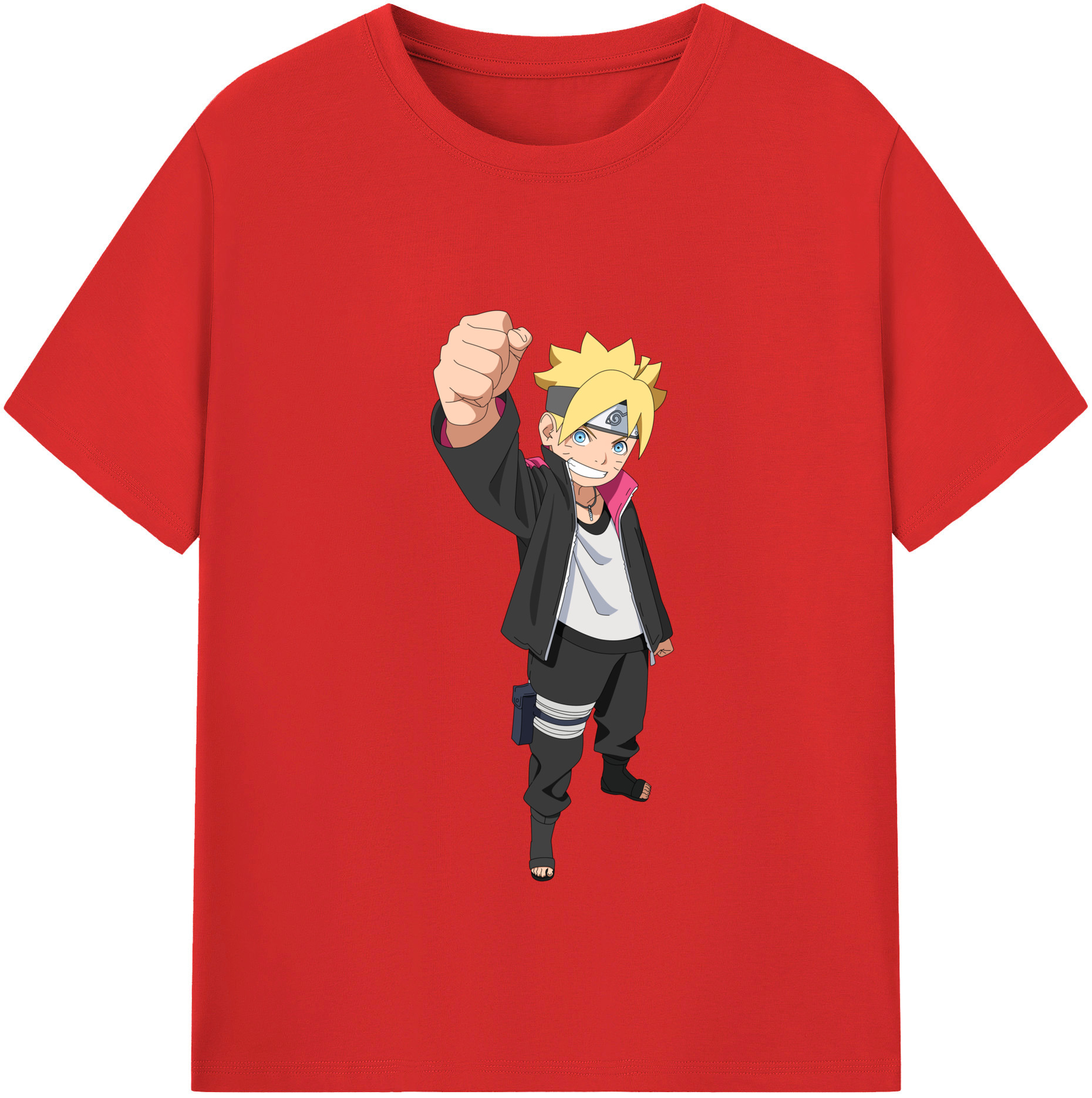 （画像用） NARUTO -ナルト- うずまき ボルト Uzumaki Boruto 綿100％半袖Tシャツ（フロントプリント）