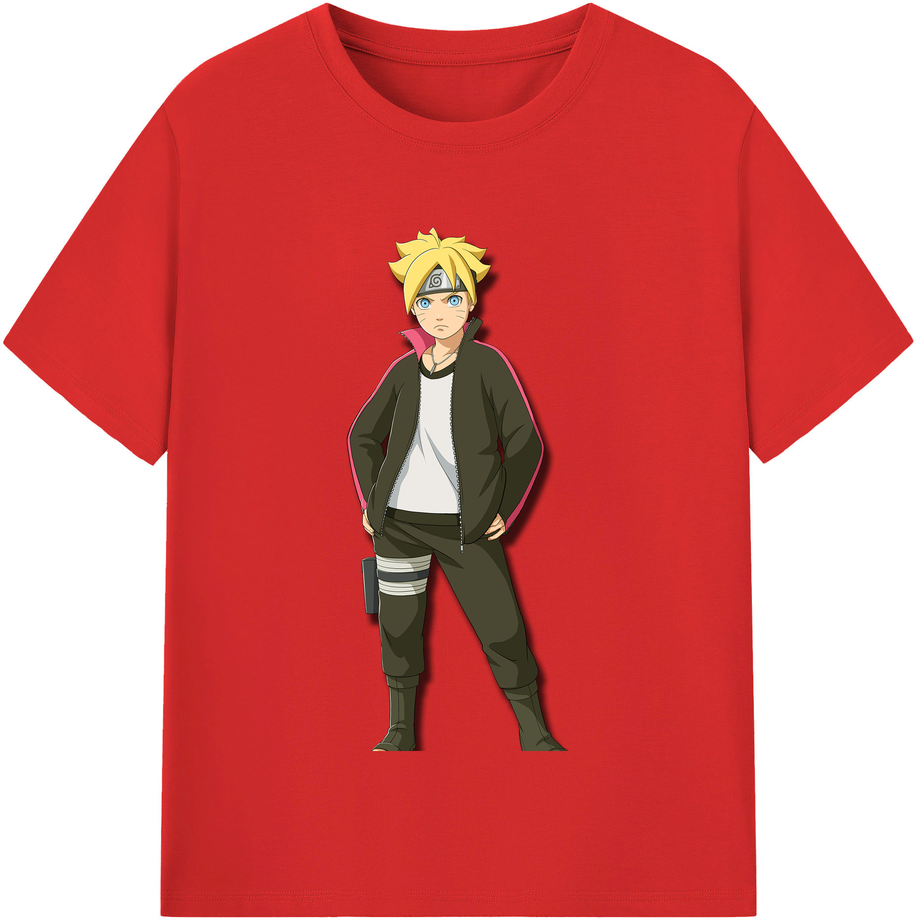 （画像用） NARUTO -ナルト- うずまき ボルト Uzumaki Boruto 綿100％半袖Tシャツ（フロントプリント）