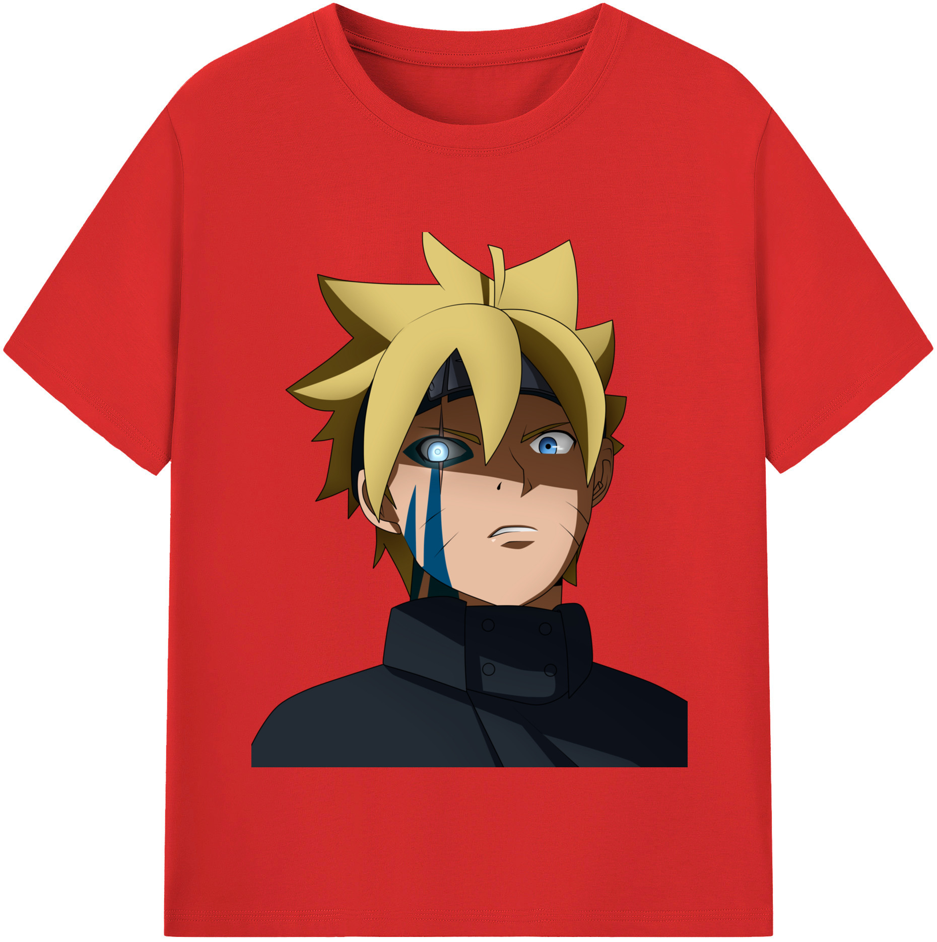 （画像用） NARUTO -ナルト- うずまき ボルト Uzumaki Boruto 綿100％半袖Tシャツ（フロントプリント）