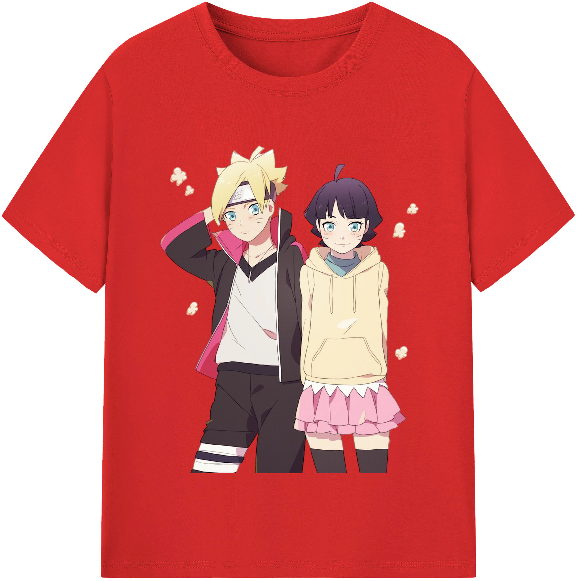 （画像用） NARUTO -ナルト- うずまき ボルト Uzumaki Boruto 綿100％半袖Tシャツ（フロントプリント）