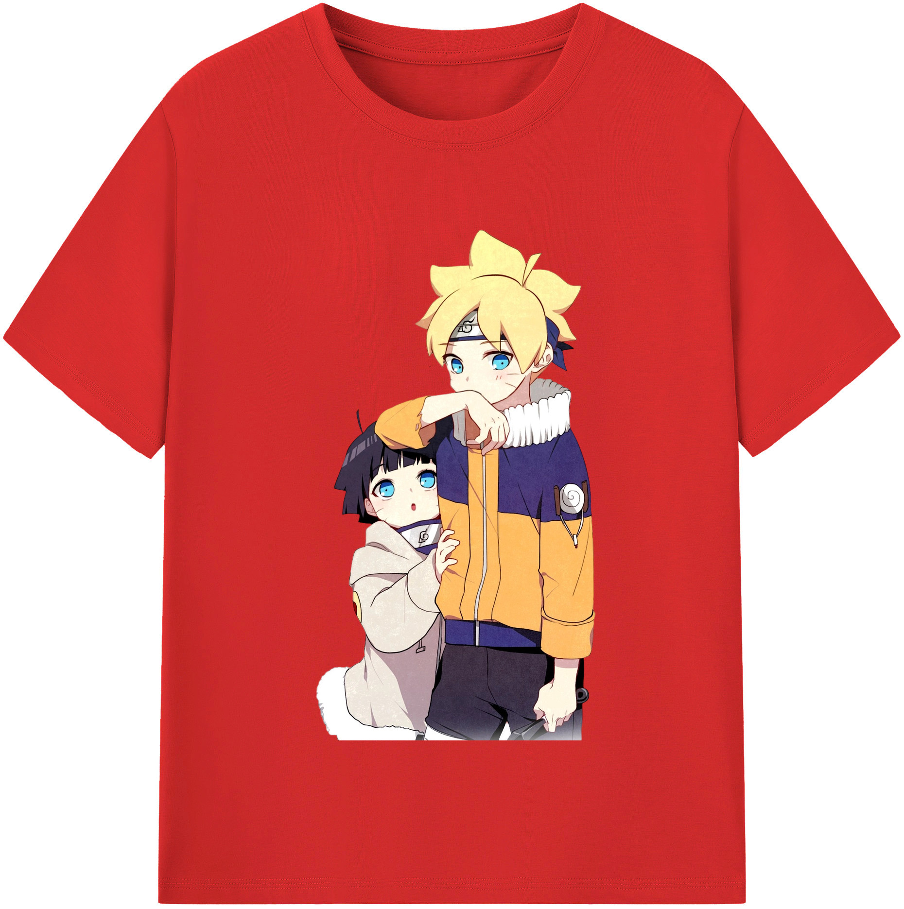 （画像用） NARUTO -ナルト- うずまき ボルト Uzumaki Boruto 綿100％半袖Tシャツ（フロントプリント）