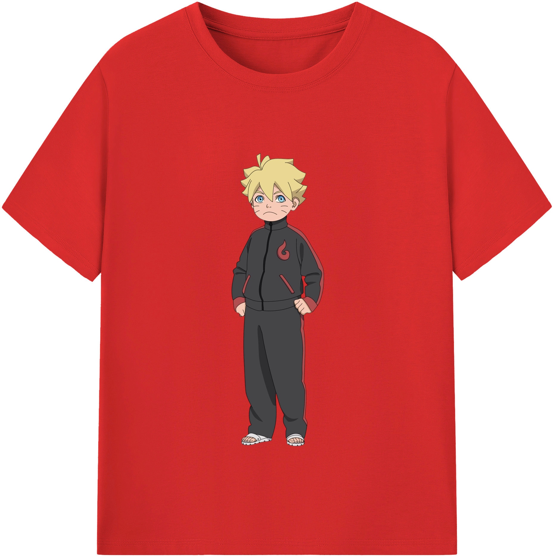 （画像用） NARUTO -ナルト- うずまき ボルト Uzumaki Boruto 綿100％半袖Tシャツ（フロントプリント）