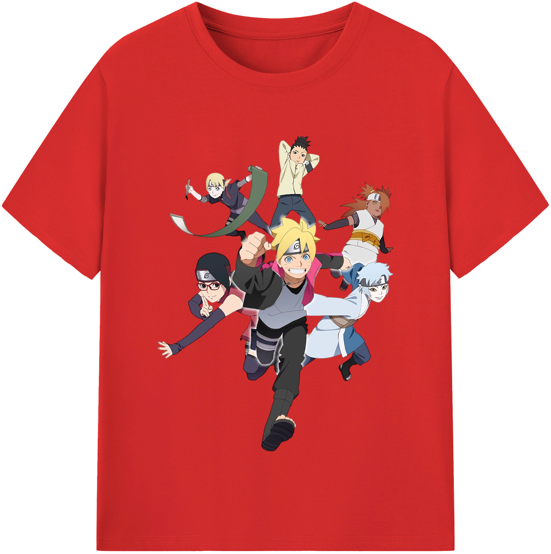 （画像用） NARUTO -ナルト- うずまき ボルト Uzumaki Boruto 綿100％半袖Tシャツ（フロントプリント）