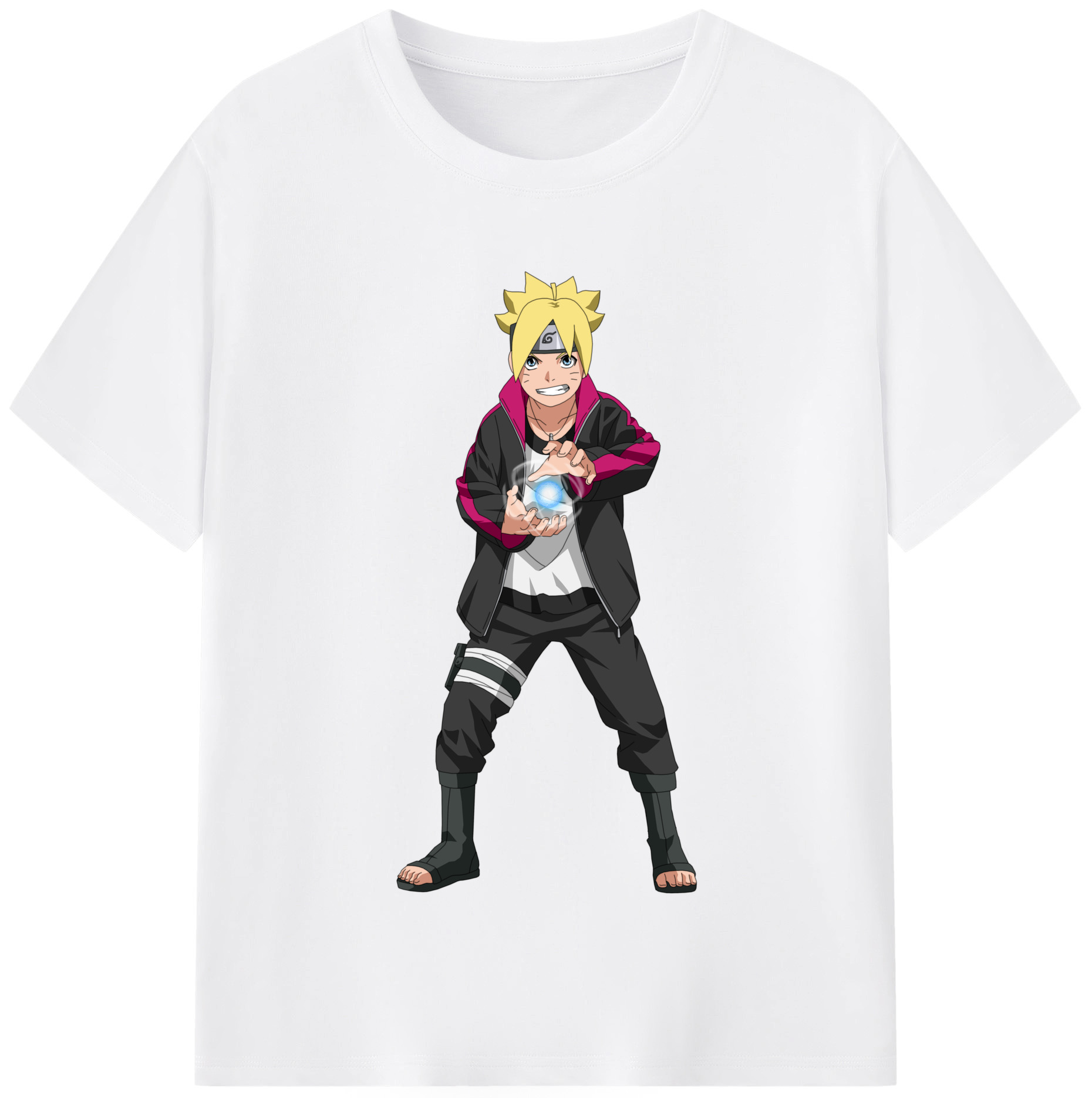 （画像用） NARUTO -ナルト- うずまき ボルト Uzumaki Boruto 綿100％半袖Tシャツ（フロントプリント）