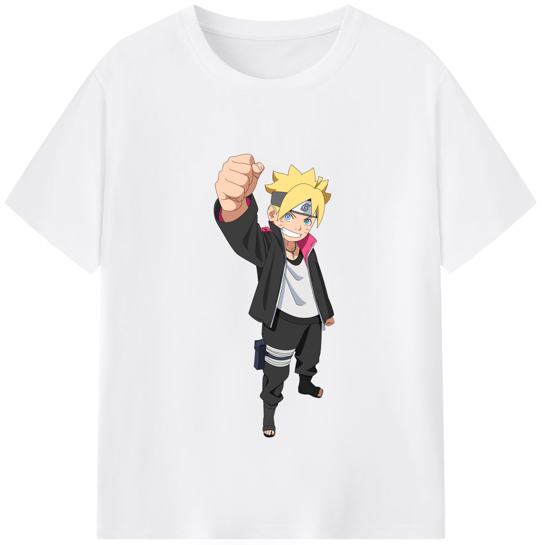 （画像用） NARUTO -ナルト- うずまき ボルト Uzumaki Boruto 綿100％半袖Tシャツ（フロントプリント）