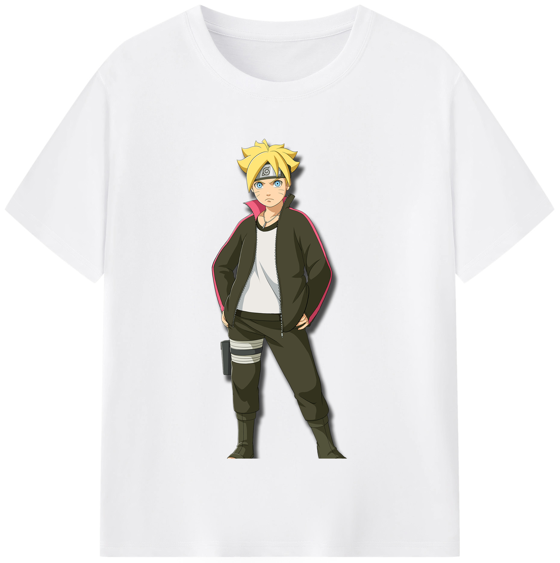 （画像用） NARUTO -ナルト- うずまき ボルト Uzumaki Boruto 綿100％半袖Tシャツ（フロントプリント）