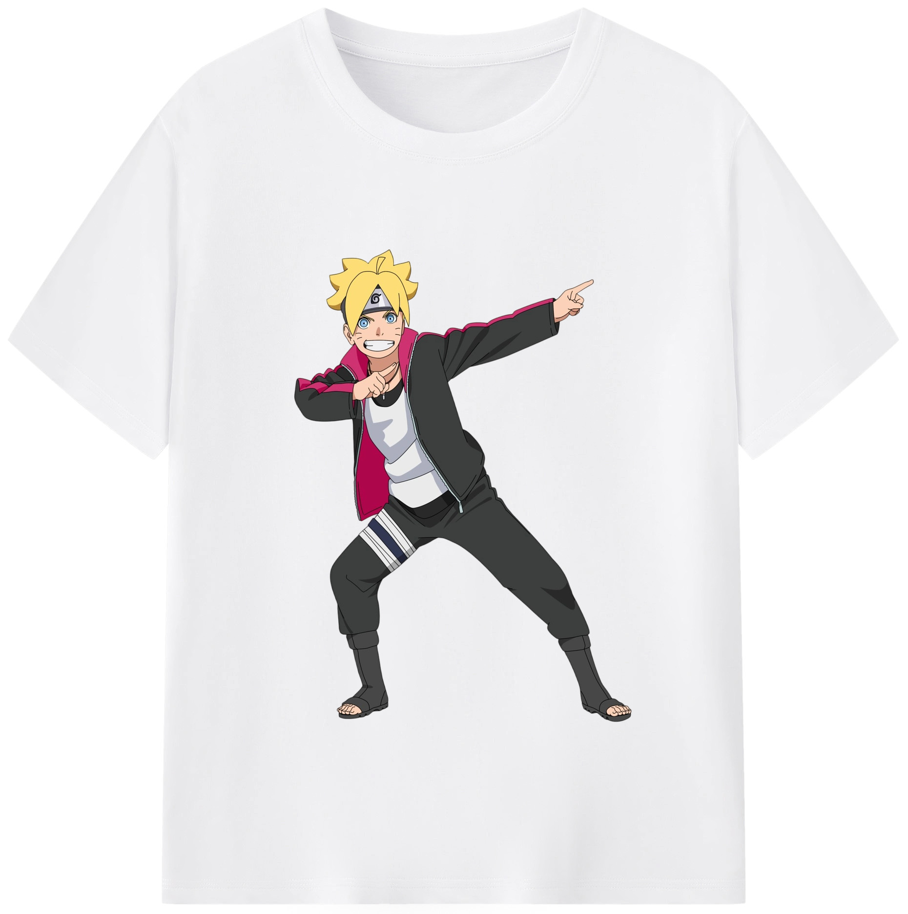 （画像用） NARUTO -ナルト- うずまき ボルト Uzumaki Boruto 綿100％半袖Tシャツ（フロントプリント）
