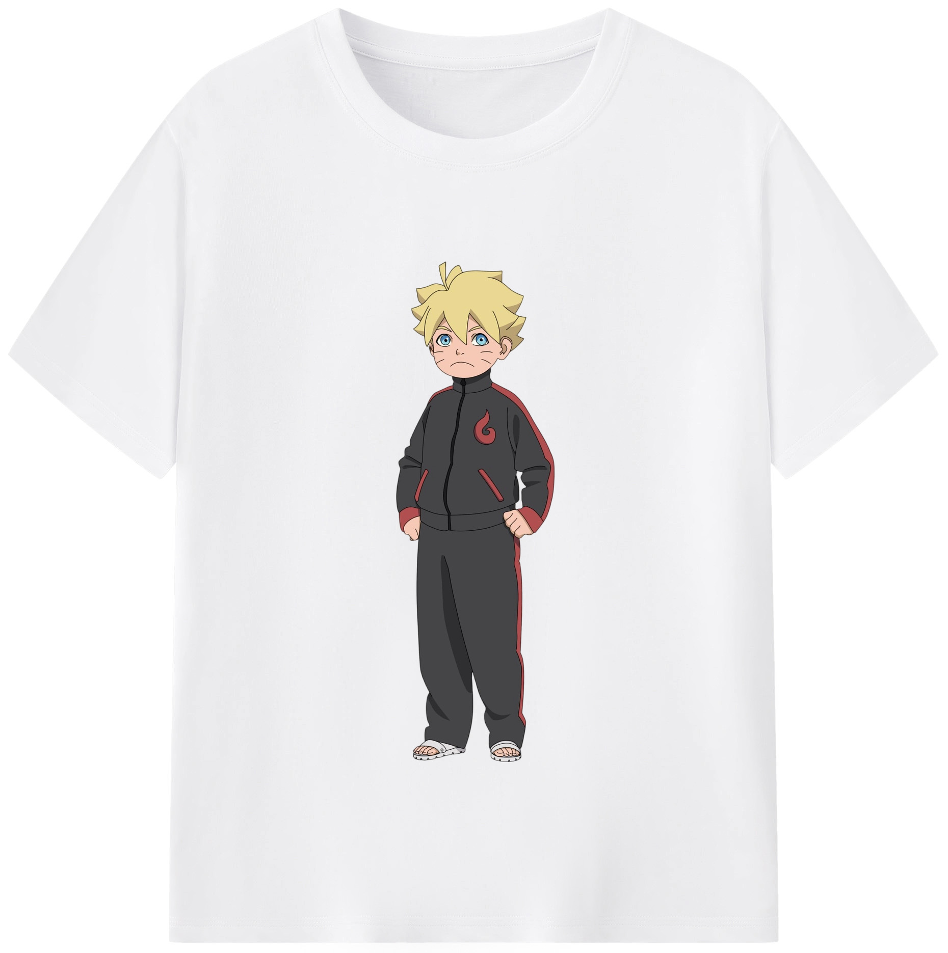 （画像用） NARUTO -ナルト- うずまき ボルト Uzumaki Boruto 綿100％半袖Tシャツ（フロントプリント）