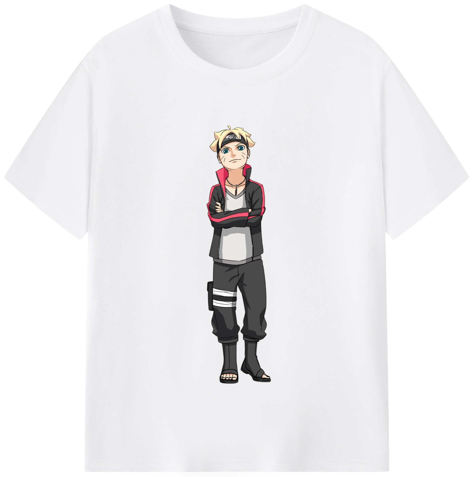 （画像用） NARUTO -ナルト- うずまき ボルト Uzumaki Boruto 綿100％半袖Tシャツ（フロントプリント）