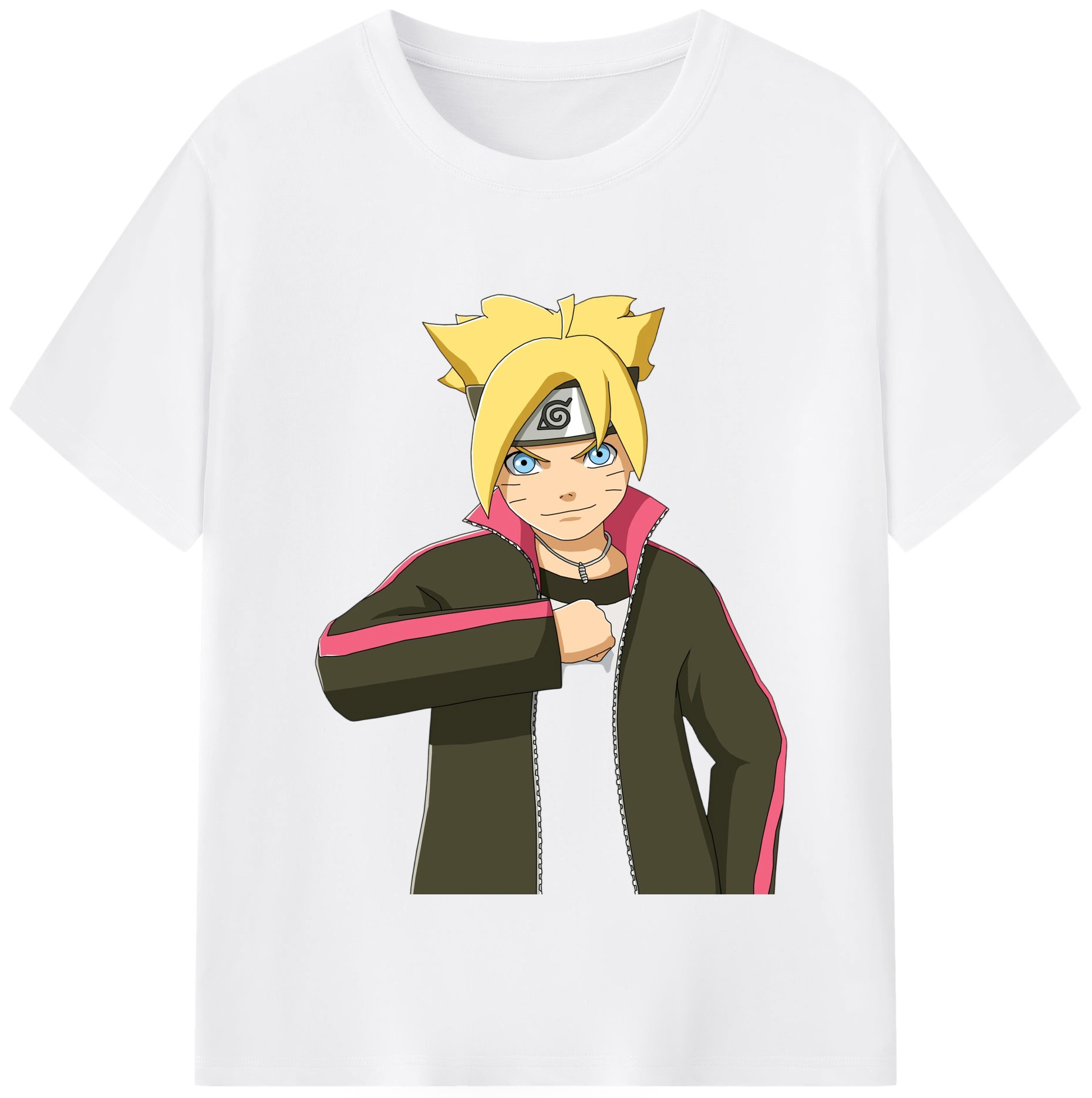 （画像用） NARUTO -ナルト- うずまき ボルト Uzumaki Boruto 綿100％半袖Tシャツ（フロントプリント）