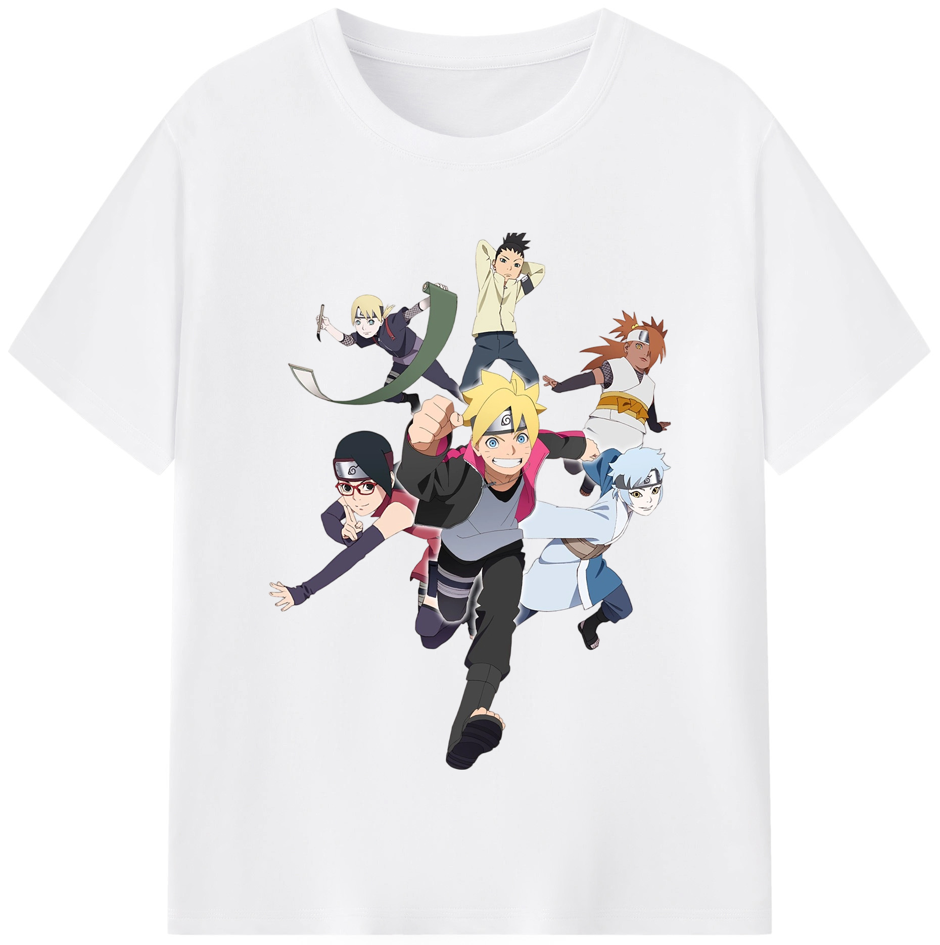 （画像用） NARUTO -ナルト- うずまき ボルト Uzumaki Boruto 綿100％半袖Tシャツ（フロントプリント）