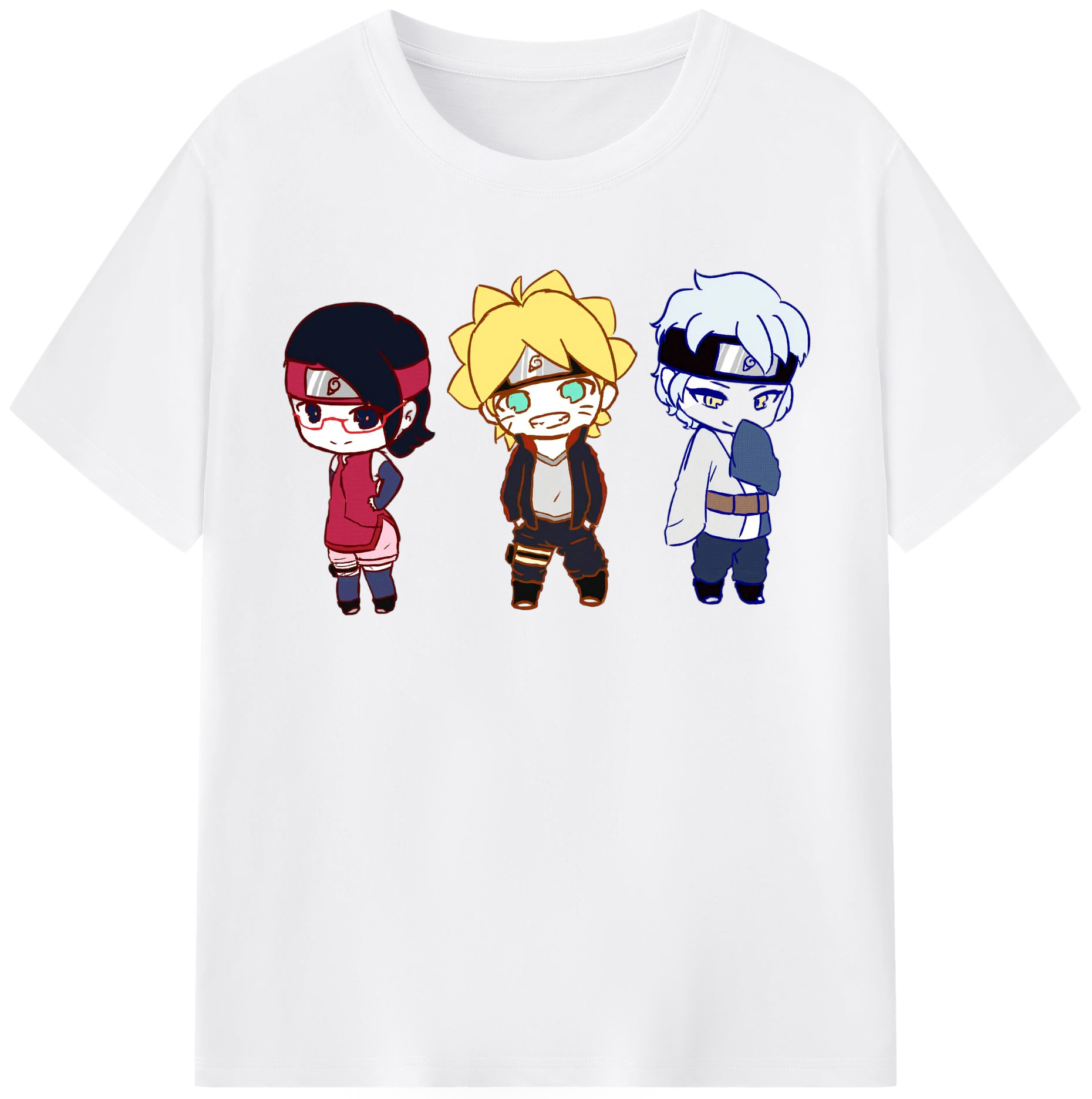 （画像用） NARUTO -ナルト- うずまき ボルト Uzumaki Boruto 綿100％半袖Tシャツ（フロントプリント）