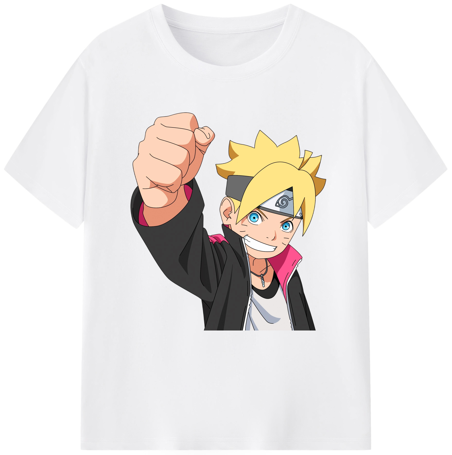 （画像用） NARUTO -ナルト- うずまき ボルト Uzumaki Boruto 綿100％半袖Tシャツ（フロントプリント）