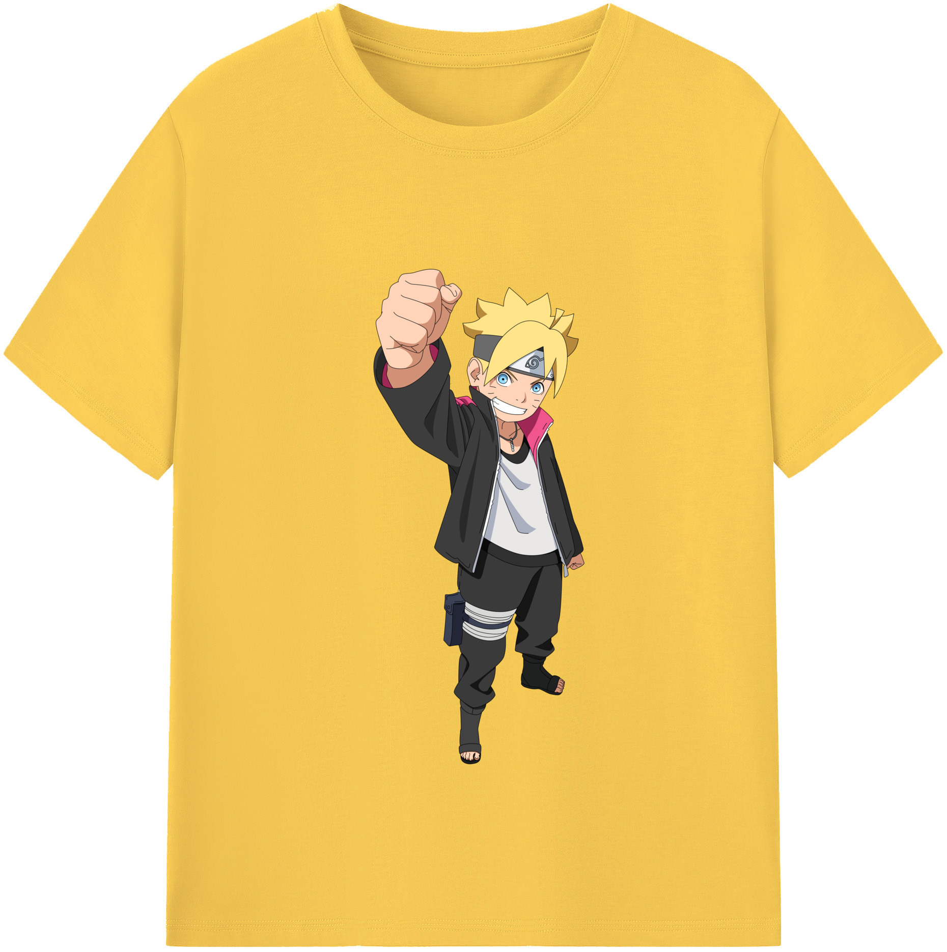 （画像用） NARUTO -ナルト- うずまき ボルト Uzumaki Boruto 綿100％半袖Tシャツ（フロントプリント）