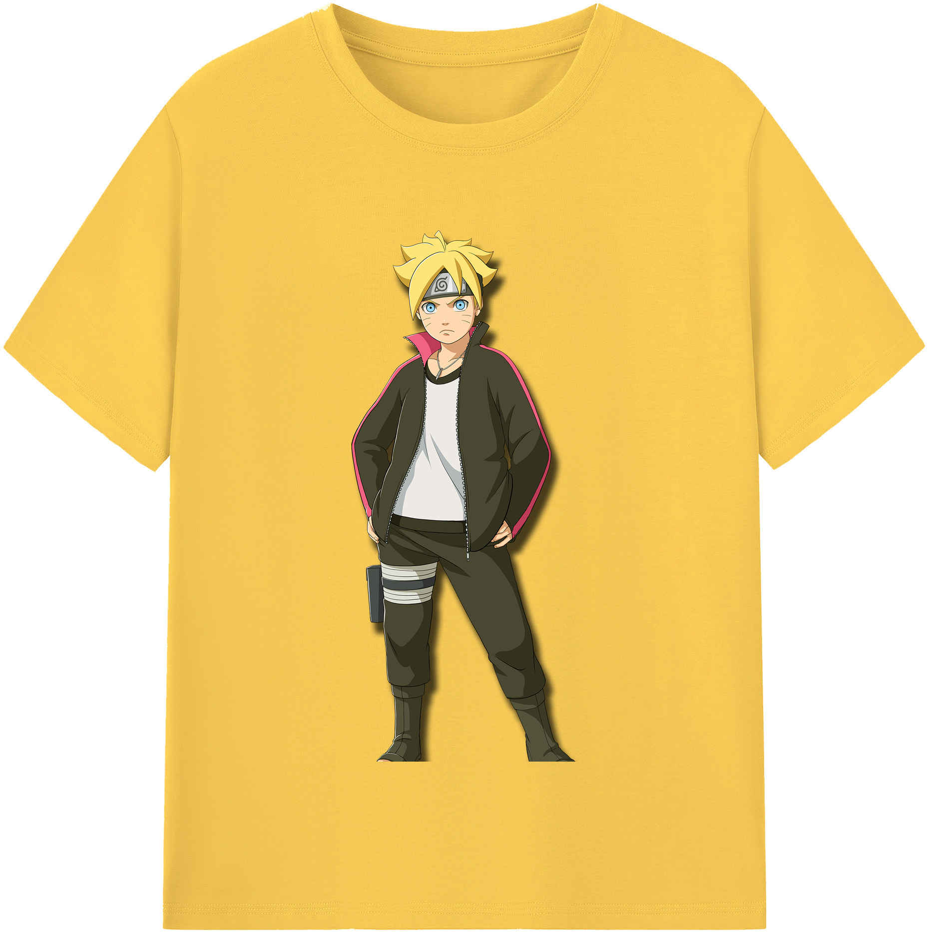 （画像用） NARUTO -ナルト- うずまき ボルト Uzumaki Boruto 綿100％半袖Tシャツ（フロントプリント）