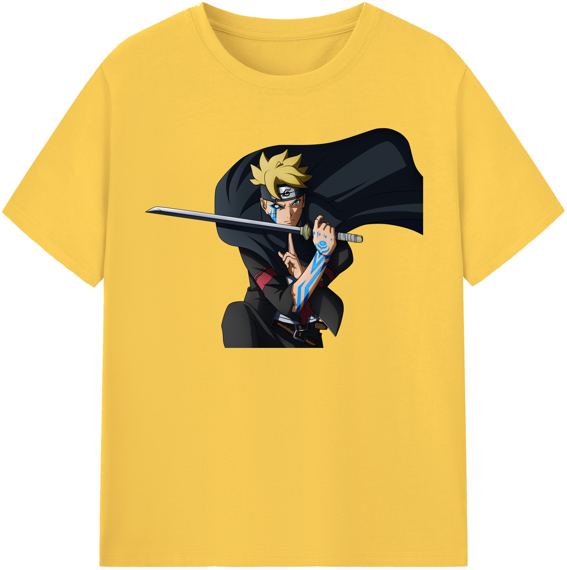 （画像用） NARUTO -ナルト- うずまき ボルト Uzumaki Boruto 綿100％半袖Tシャツ（フロントプリント）