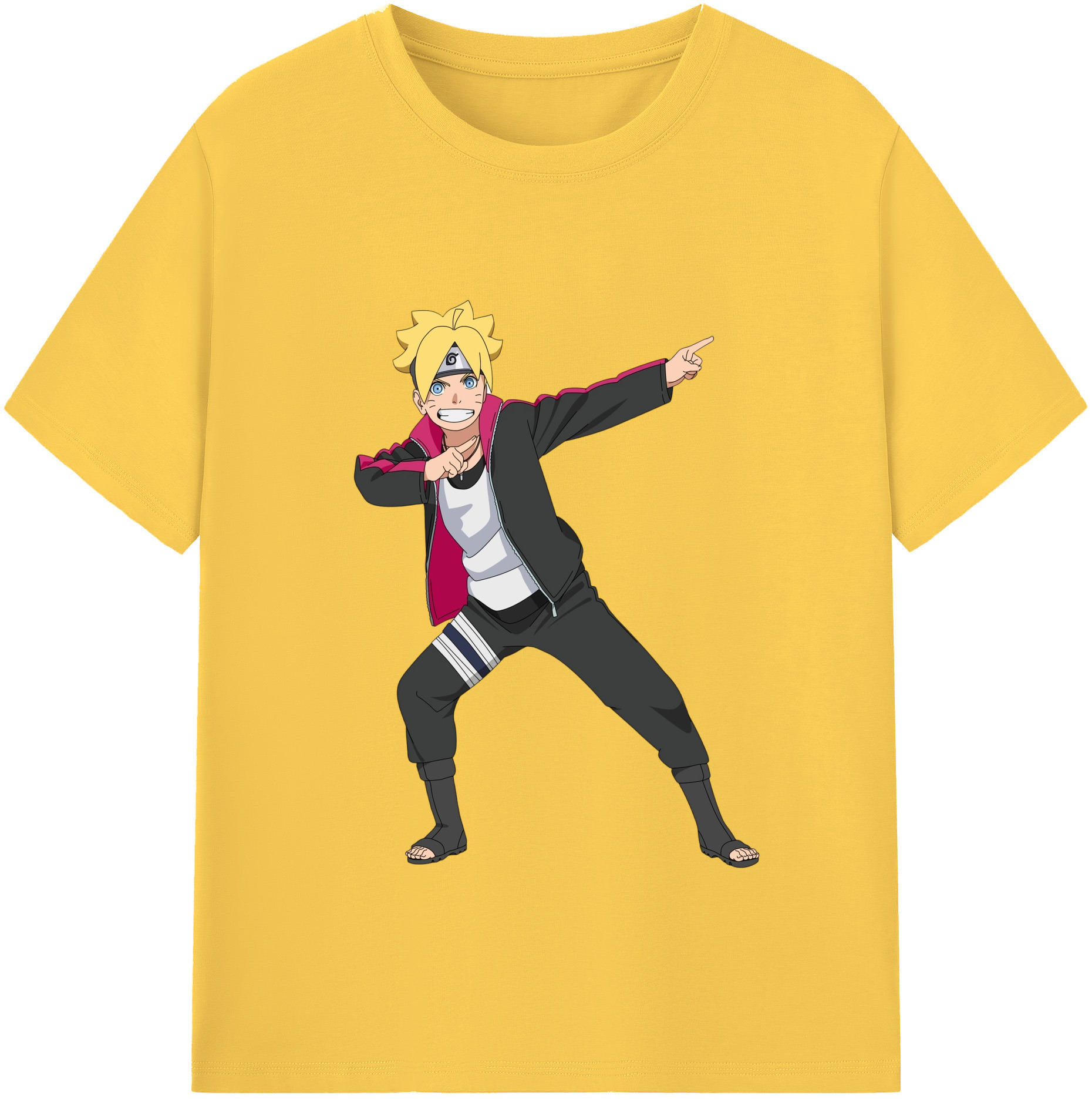 （画像用） NARUTO -ナルト- うずまき ボルト Uzumaki Boruto 綿100％半袖Tシャツ（フロントプリント）