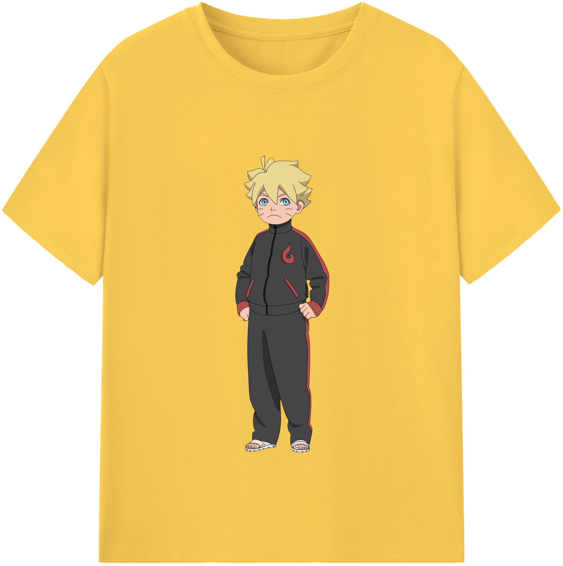（画像用） NARUTO -ナルト- うずまき ボルト Uzumaki Boruto 綿100％半袖Tシャツ（フロントプリント）
