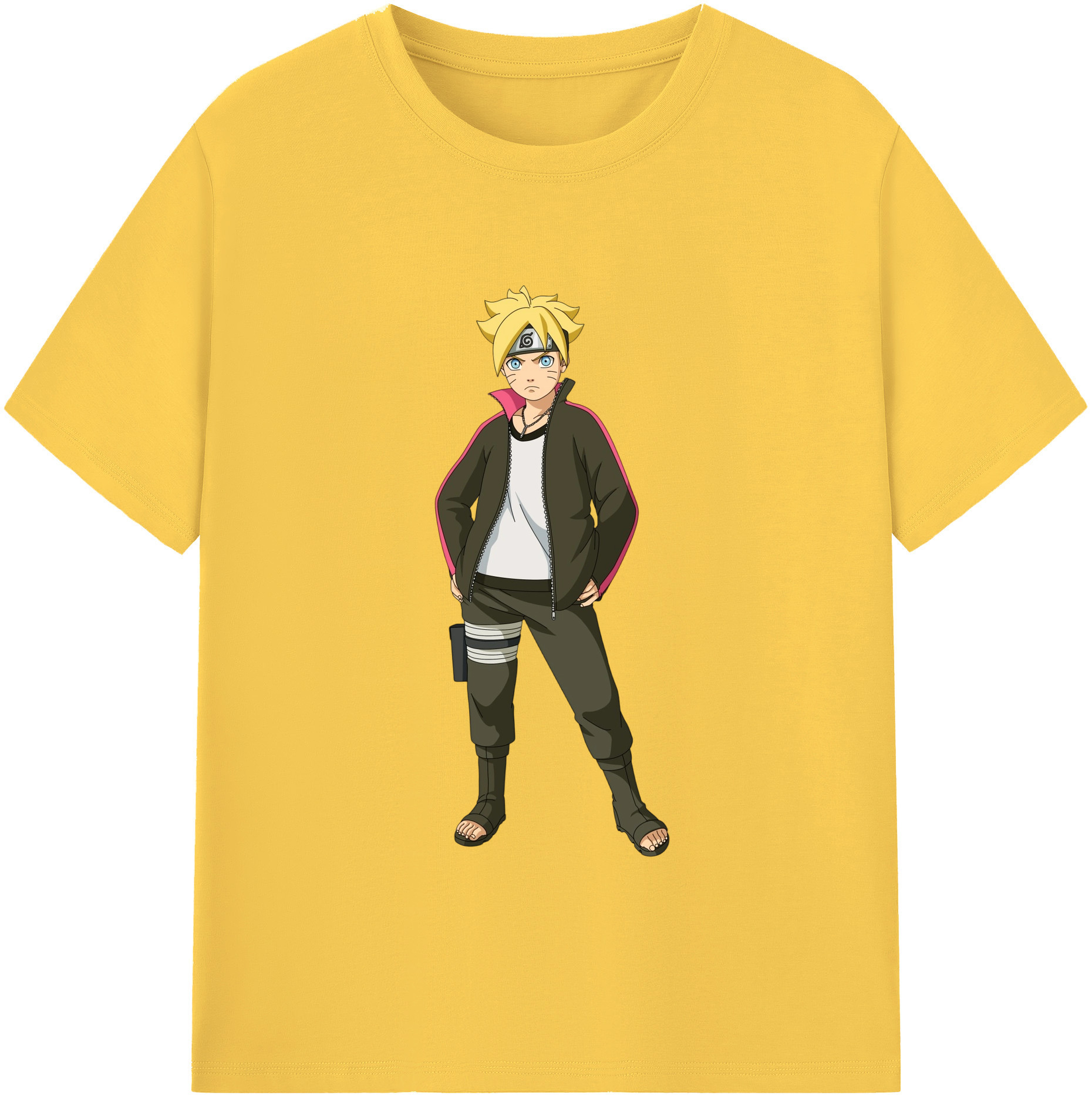 （画像用） NARUTO -ナルト- うずまき ボルト Uzumaki Boruto 綿100％半袖Tシャツ（フロントプリント）