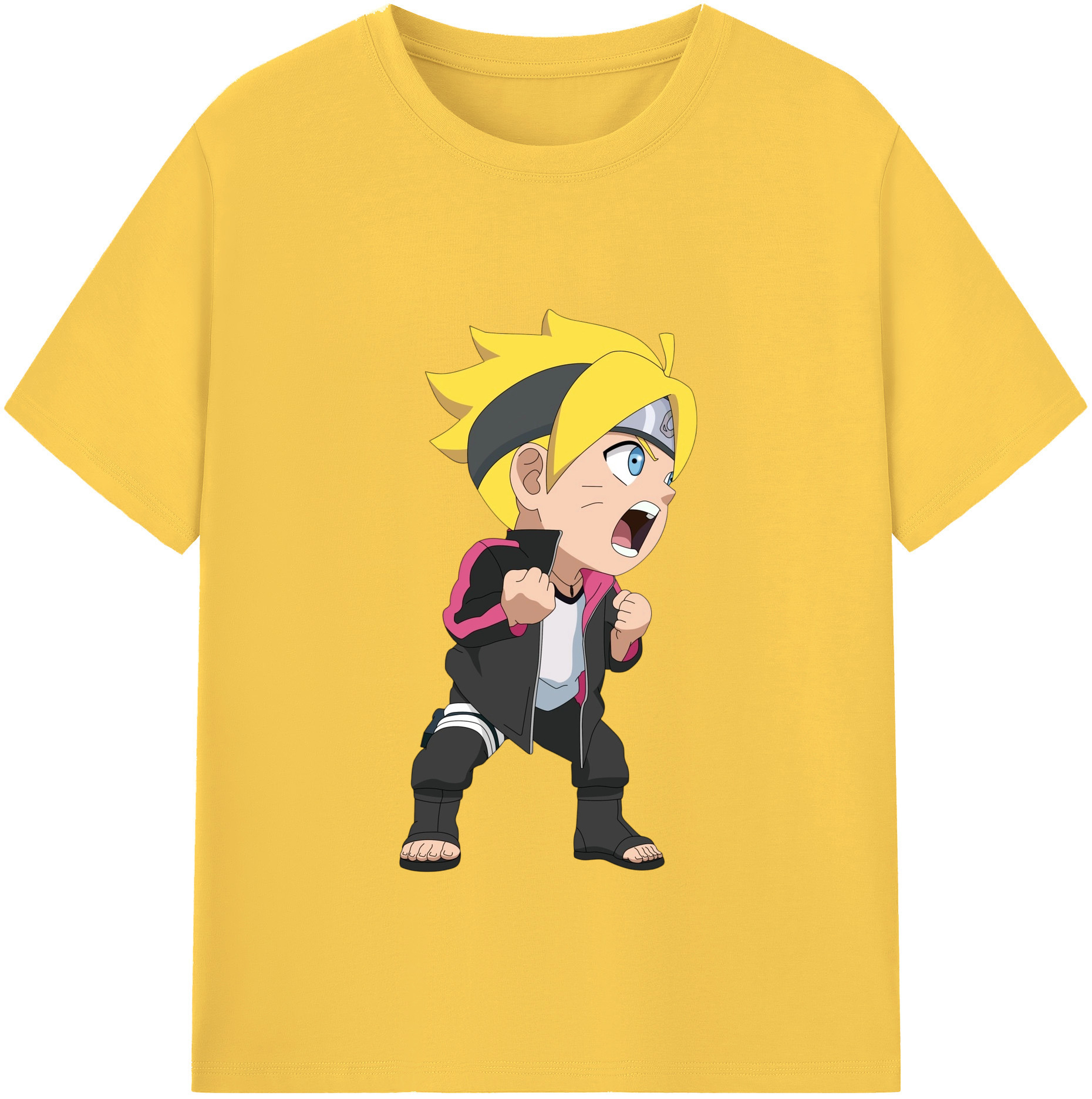 （画像用） NARUTO -ナルト- うずまき ボルト Uzumaki Boruto 綿100％半袖Tシャツ（フロントプリント）