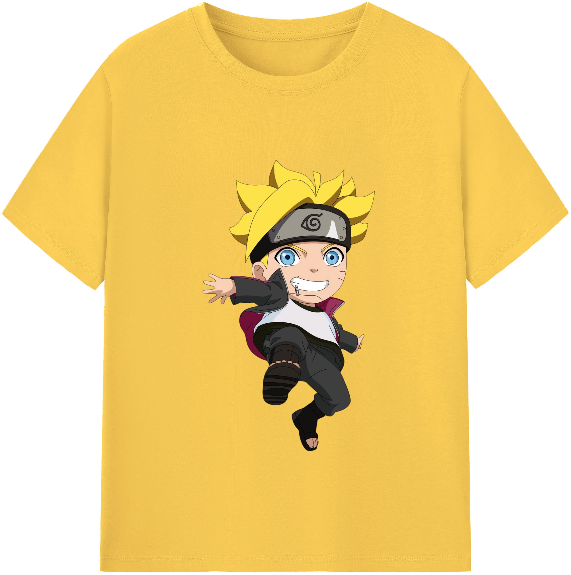 （画像用） NARUTO -ナルト- うずまき ボルト Uzumaki Boruto 綿100％半袖Tシャツ（フロントプリント）